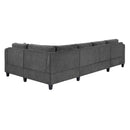 U Shaped Sectional Sofa, Corner Living Room Couch With Built In Cup Holders, Storage, USB Ports