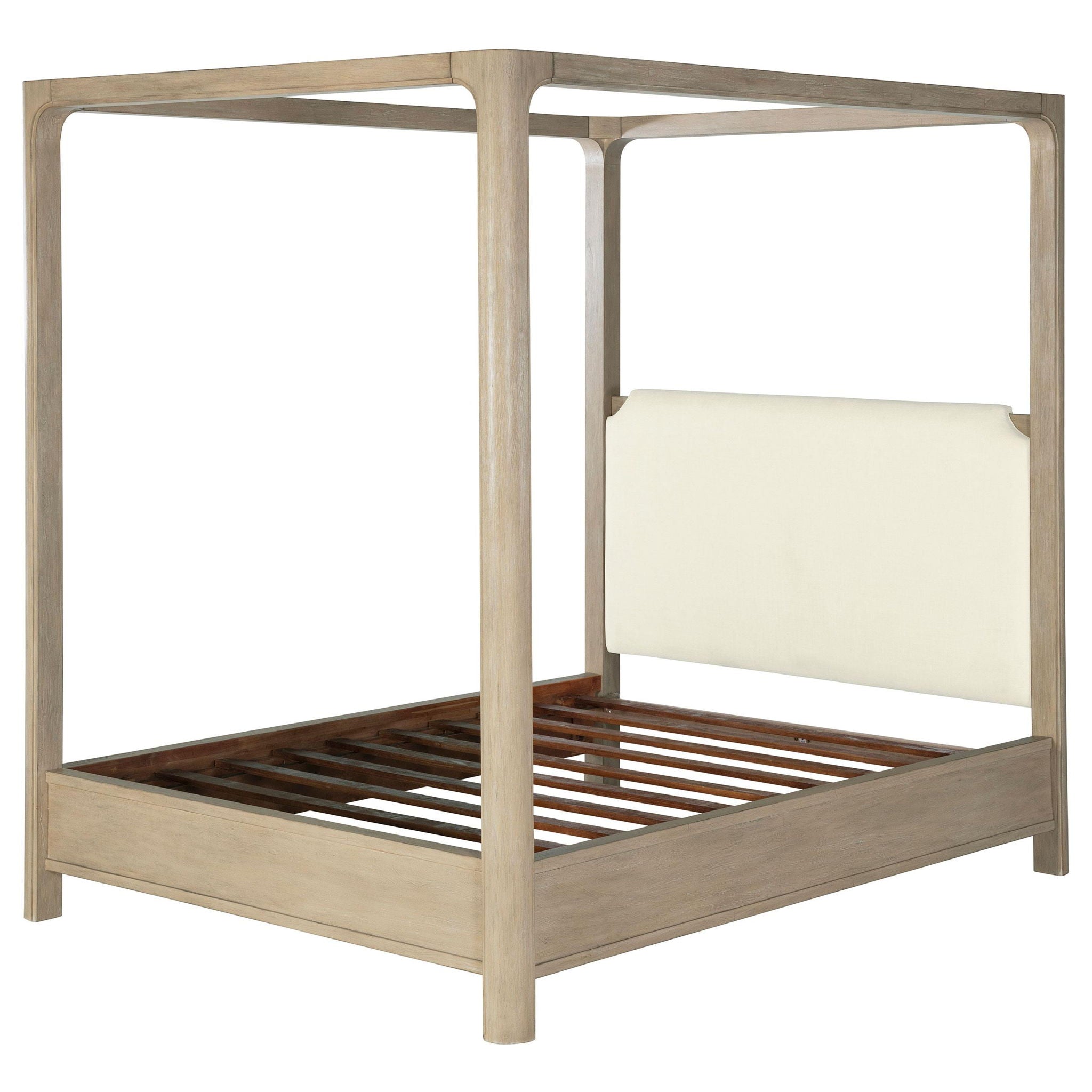 Solano 85-inch Queen Canopy Bed Weathered Mango