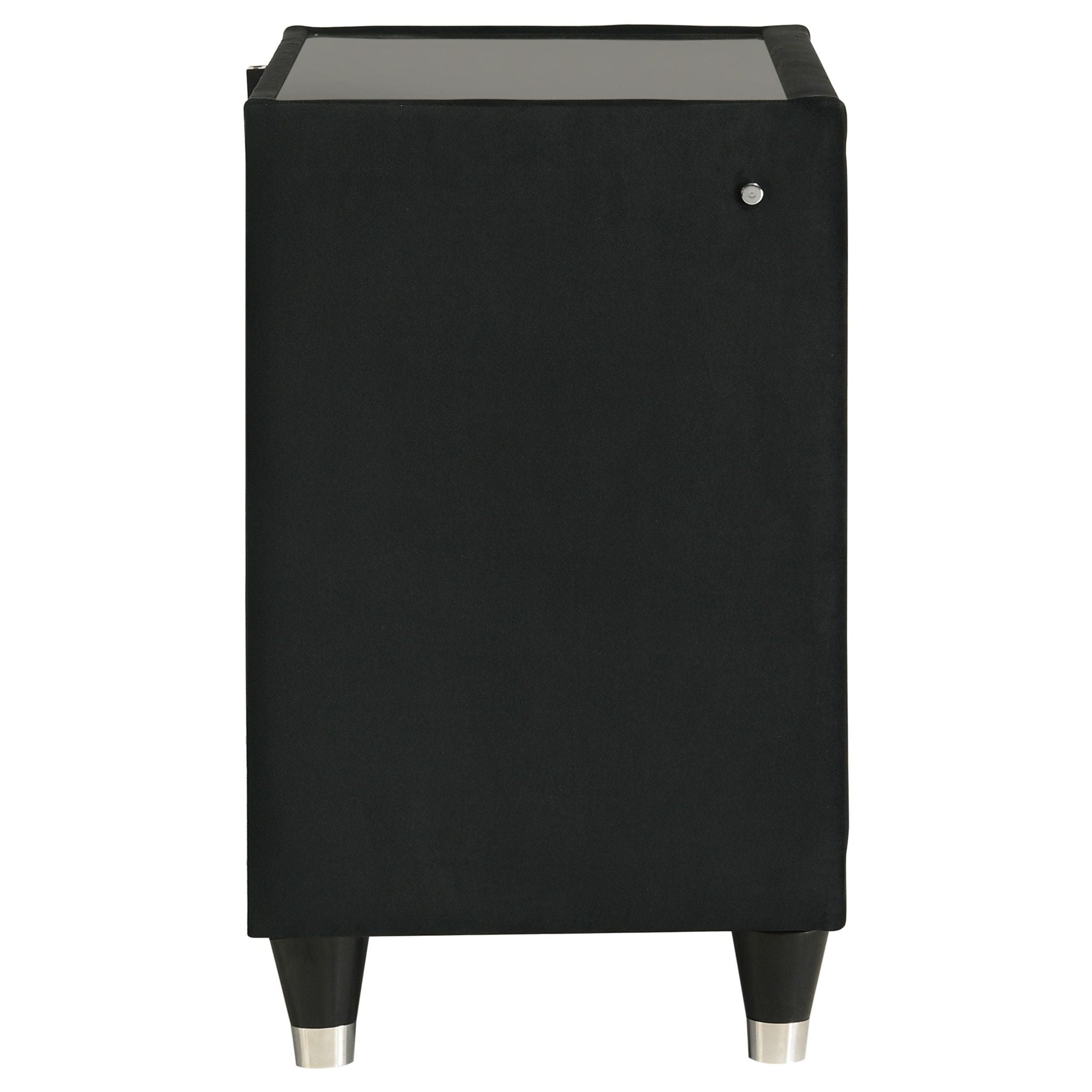 Lorient 2-drawer LED Nightstand with USB Black