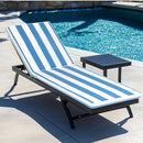 2 Pieces Set Outdoor Lounge Chair Cushion Replacement Patio Furniture Seat