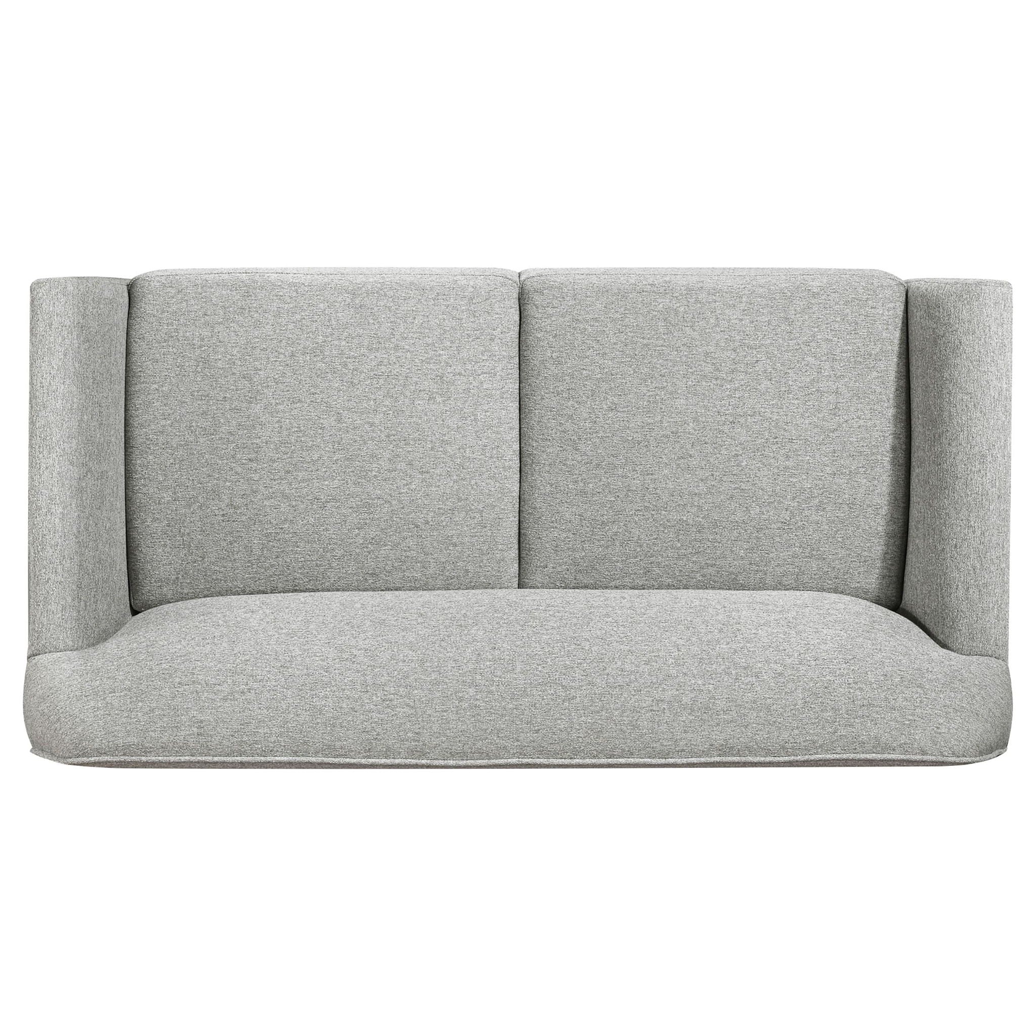 Vaughn Fabric Upholstered Flared Arm Loveseat Grey