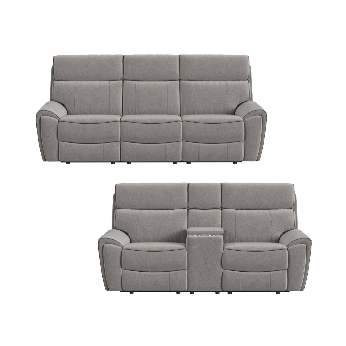 Jackpot Living Room Set in Gray by Elements International, view 2
