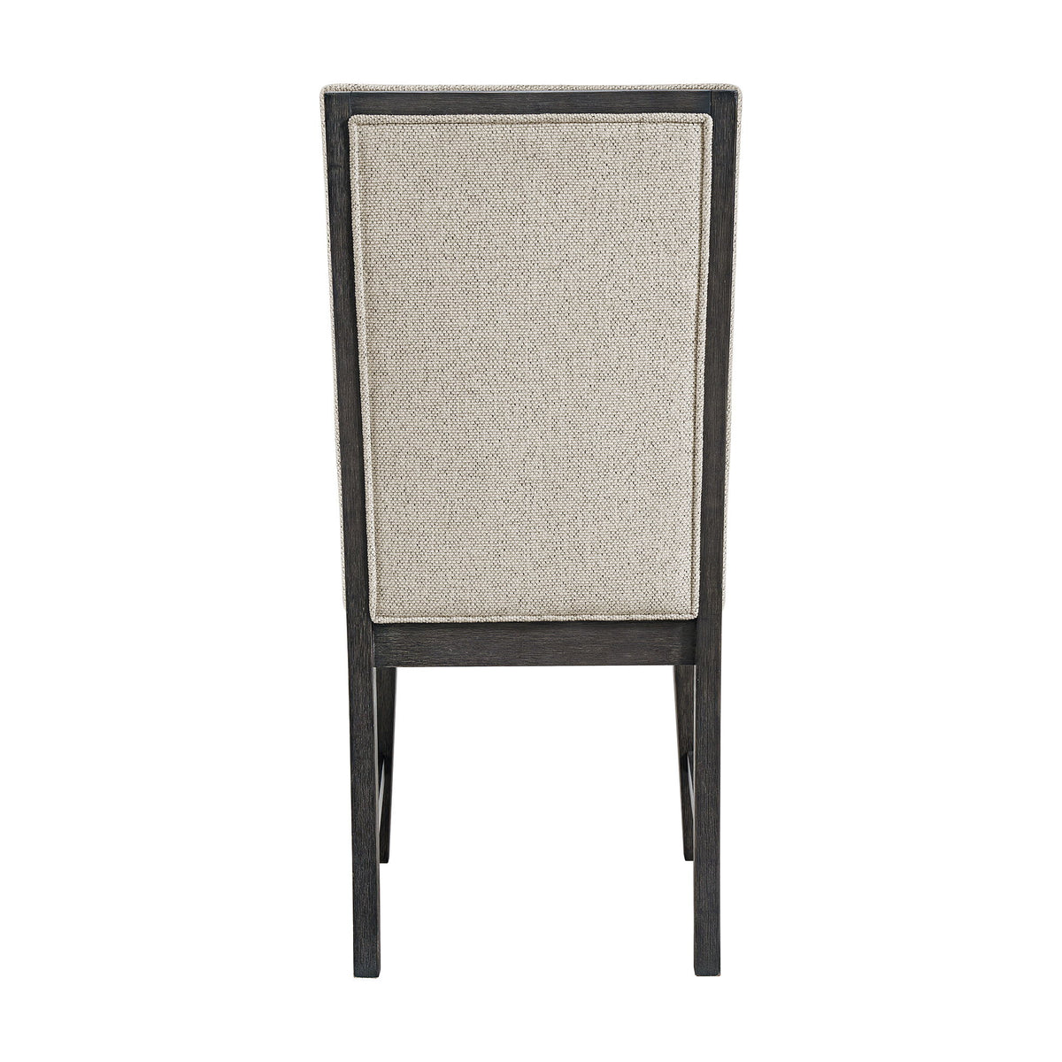 Axel 5 Piece Standard Height Dining Set (Round Table And Four Fabric Chairs) in Espresso / Light Gray by Elements International, view 3