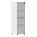 Drawer Metal Locking Vertical File Cabinet With Wheels Heavy Duty Lockable Storage