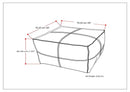 Brody - Large Square, Coffee Table Pouf