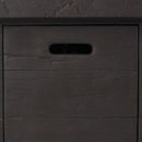 Custer - Rectangular Fire Pit 50, 000 Btu Magnesium Oxide - Brown