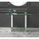 Nysa - 46" Console Table - Mirrored & Faux Crystals