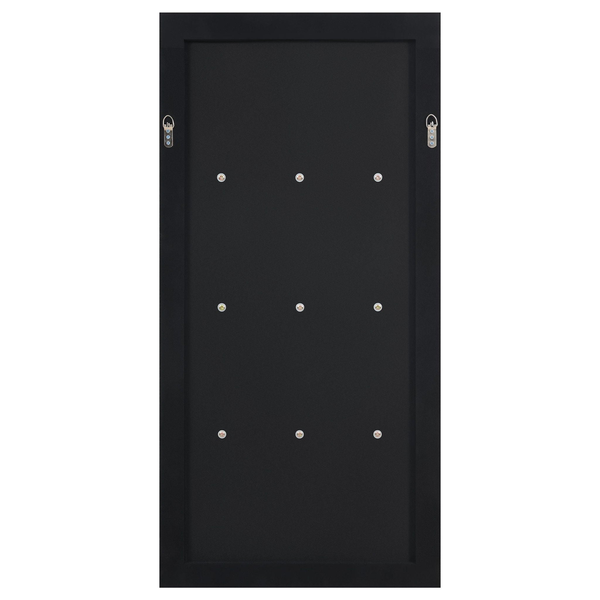 Oriel 24 x 47 Inch Rectangular 3-Shelf Wall Mirror Silver