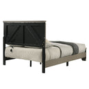 Joanna - Queen Bed With LED - Weathered Gray