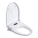 Smart Bidet Toilet Seat With Side Knob Adjustable Heated Seat With Water Temperature And Pressure Adjustment Portable Bidet - White