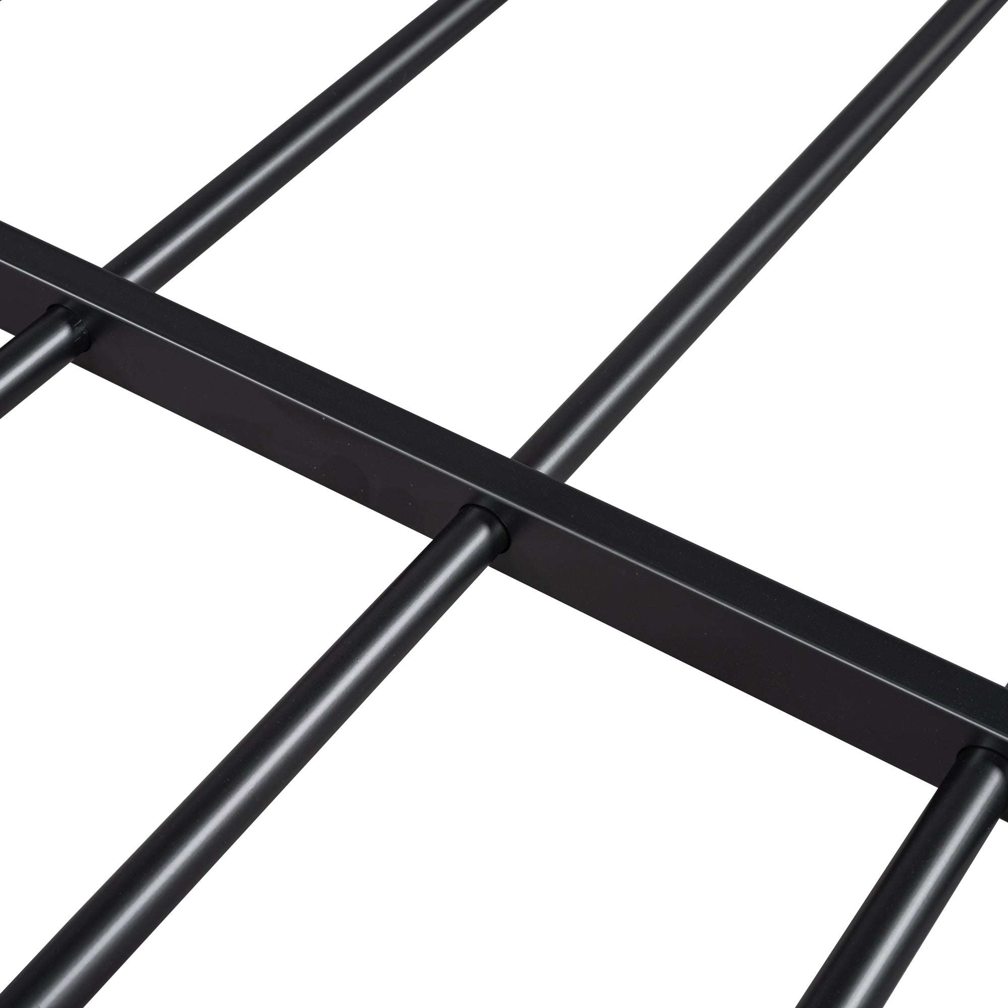 Twin Size Metal Platform Bed with House-Shaped Headboard Design, Black - Atlantic Fine Furniture Melbourne FL