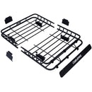 Motoring Rooftop Cargo Carrier Basket Steel, Universal Fit Roof Rack