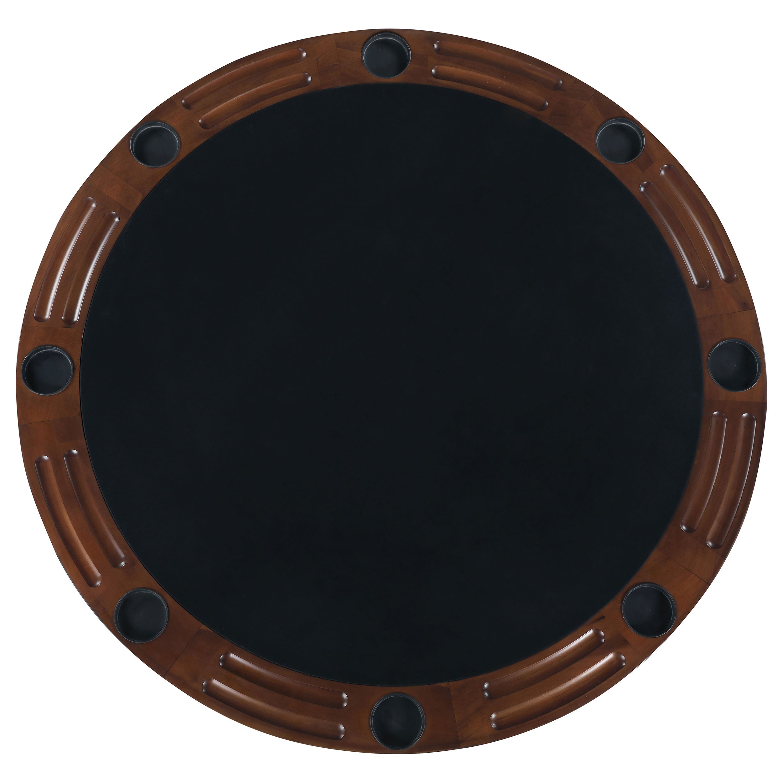 Marietta Round Dining and Billiard Poker Game Table Tobacco — view 5