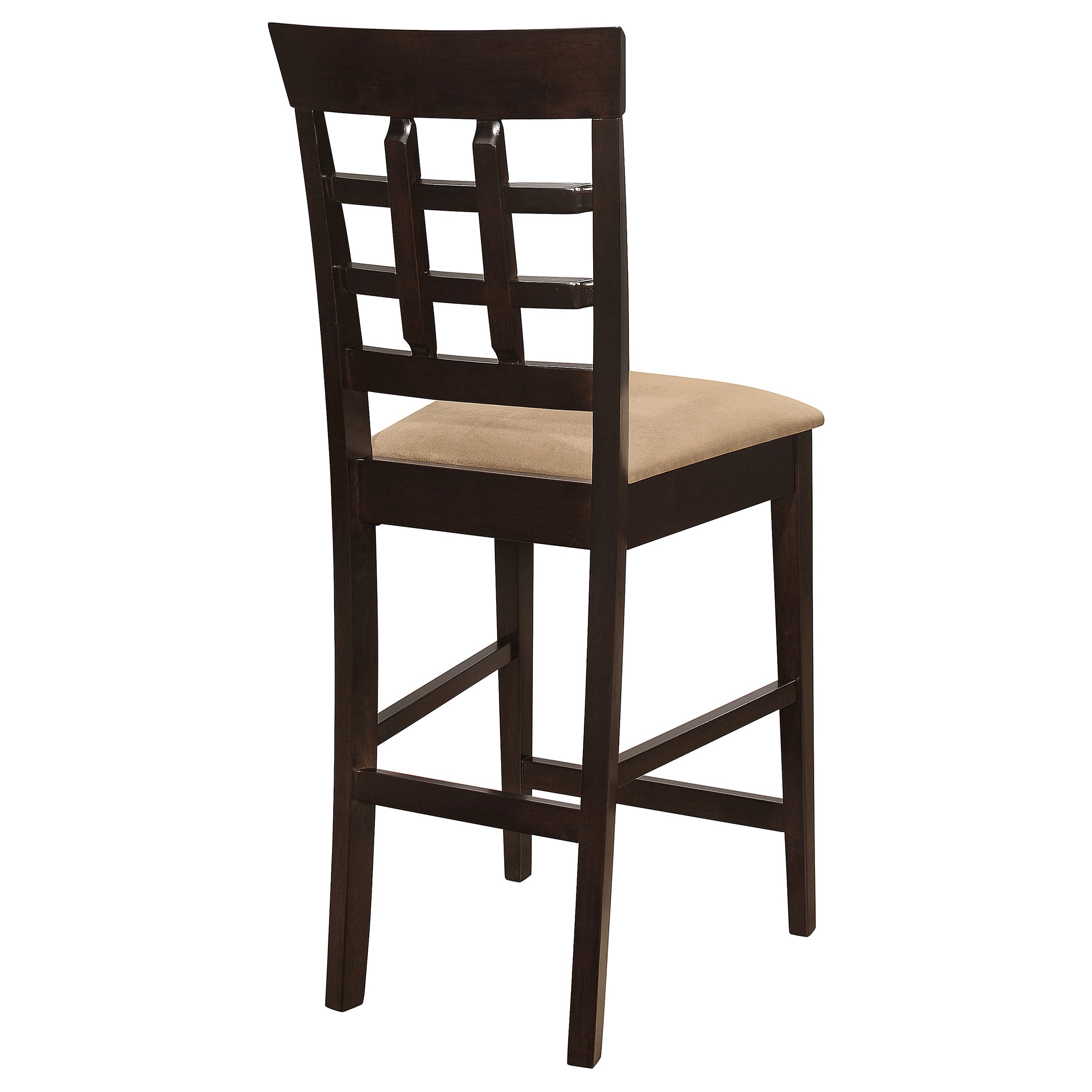 Gabriel Lattice Back Counter Chair Cappuccino (Set of 2) — view 9