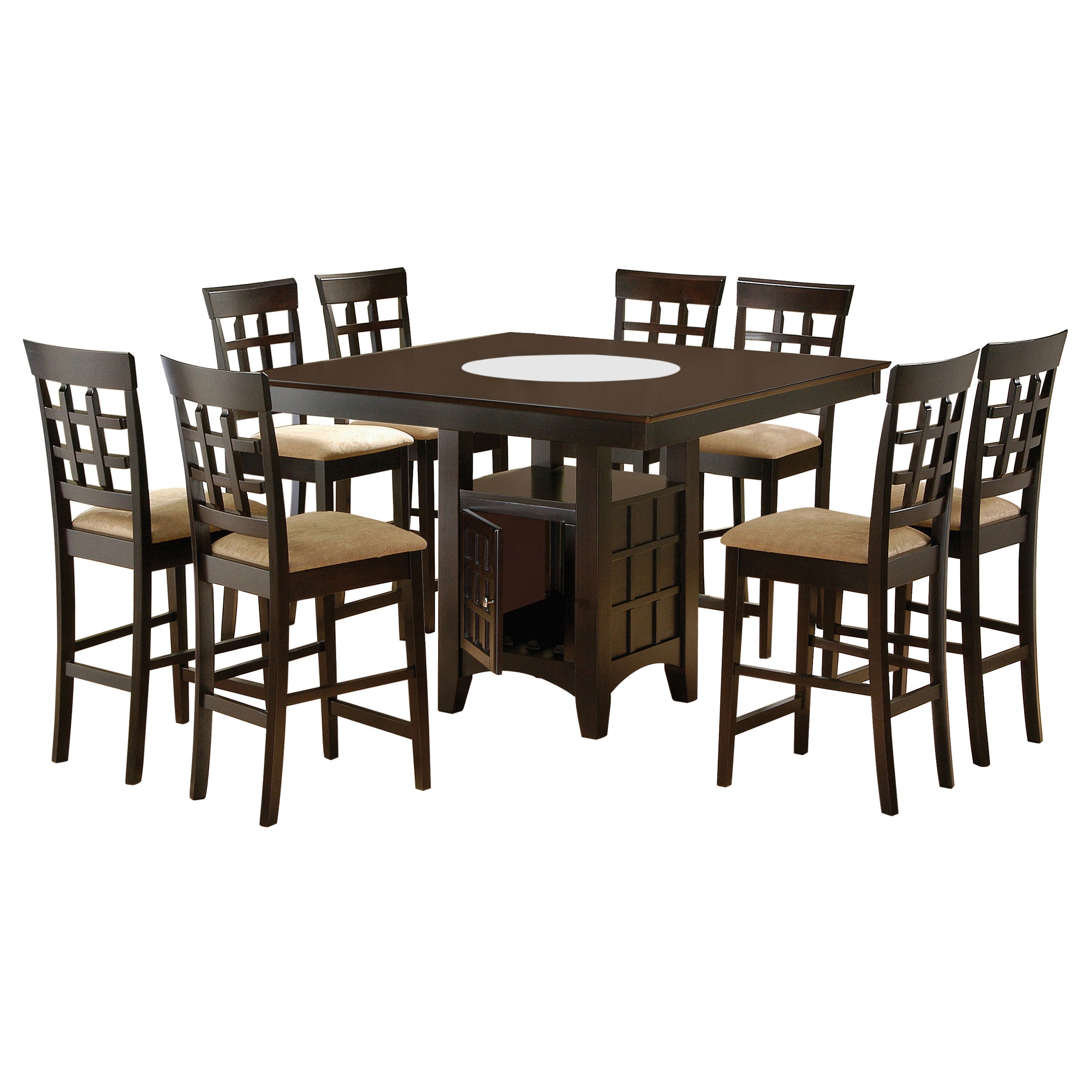 Gabriel 9-piece Square Counter Height Dining Set Cappuccino — view 2