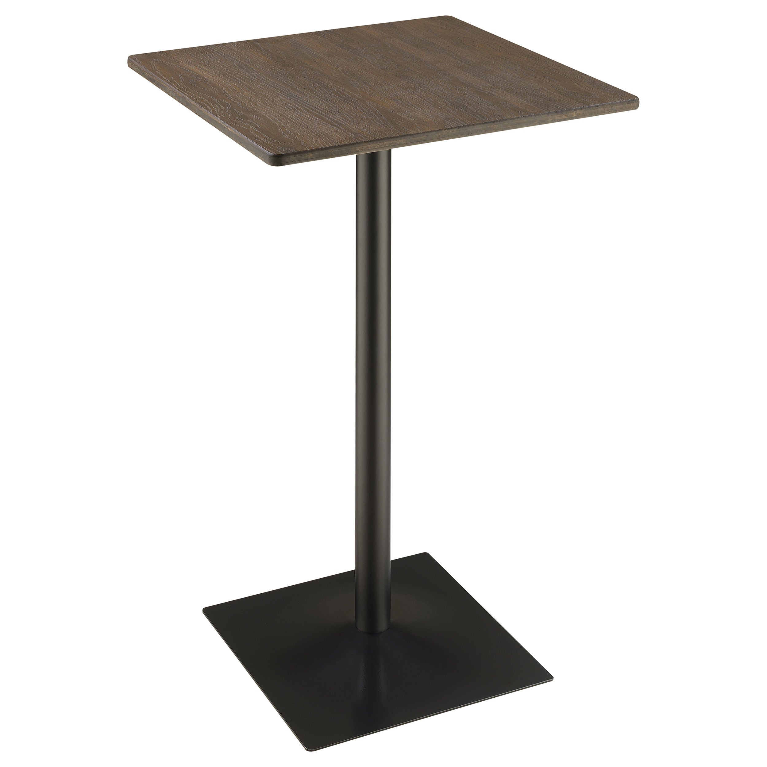 Cavalier Square 24-inch Pub Height Bistro Bar Table Dark Elm — view 1