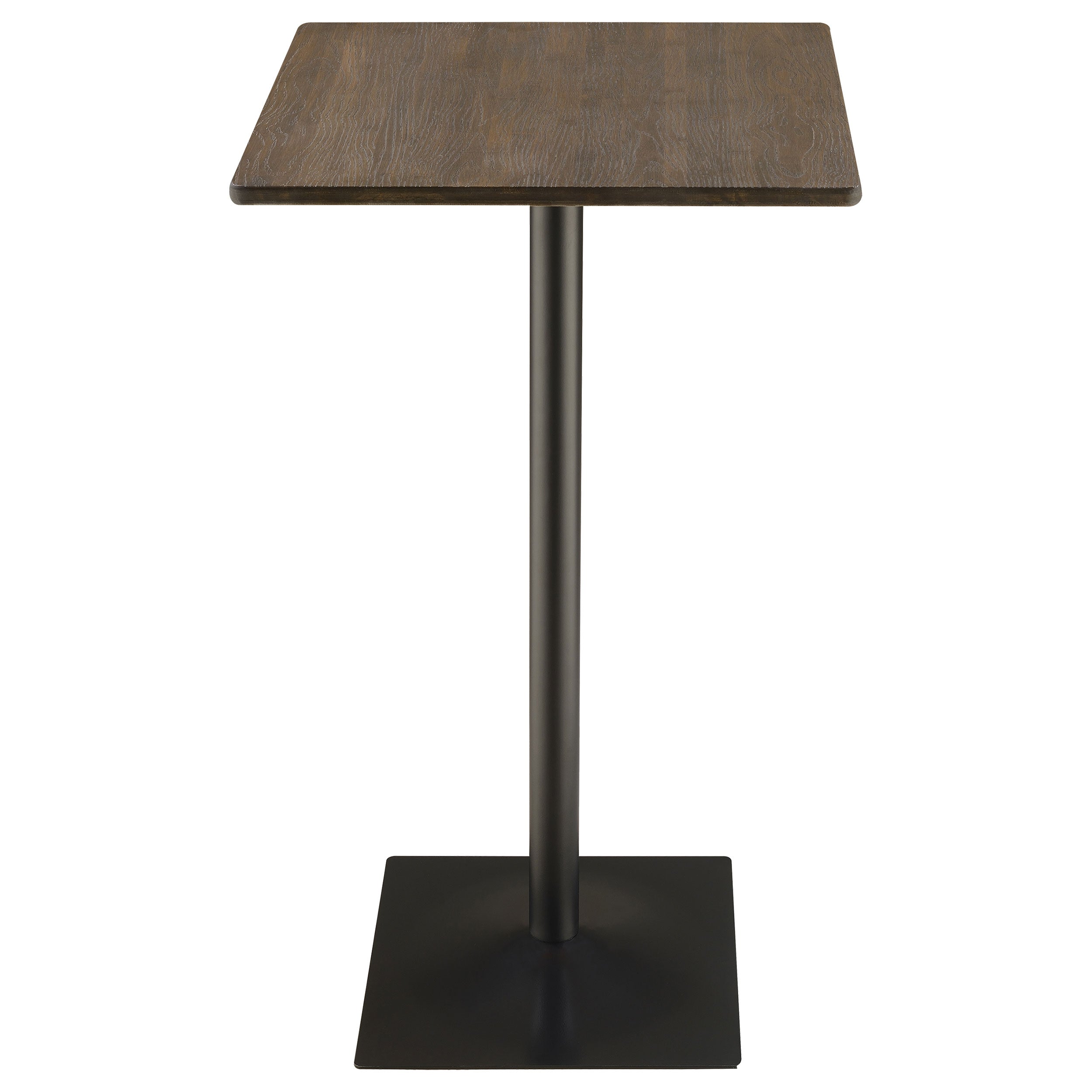 Cavalier Square 24-inch Pub Height Bistro Bar Table Dark Elm — view 3
