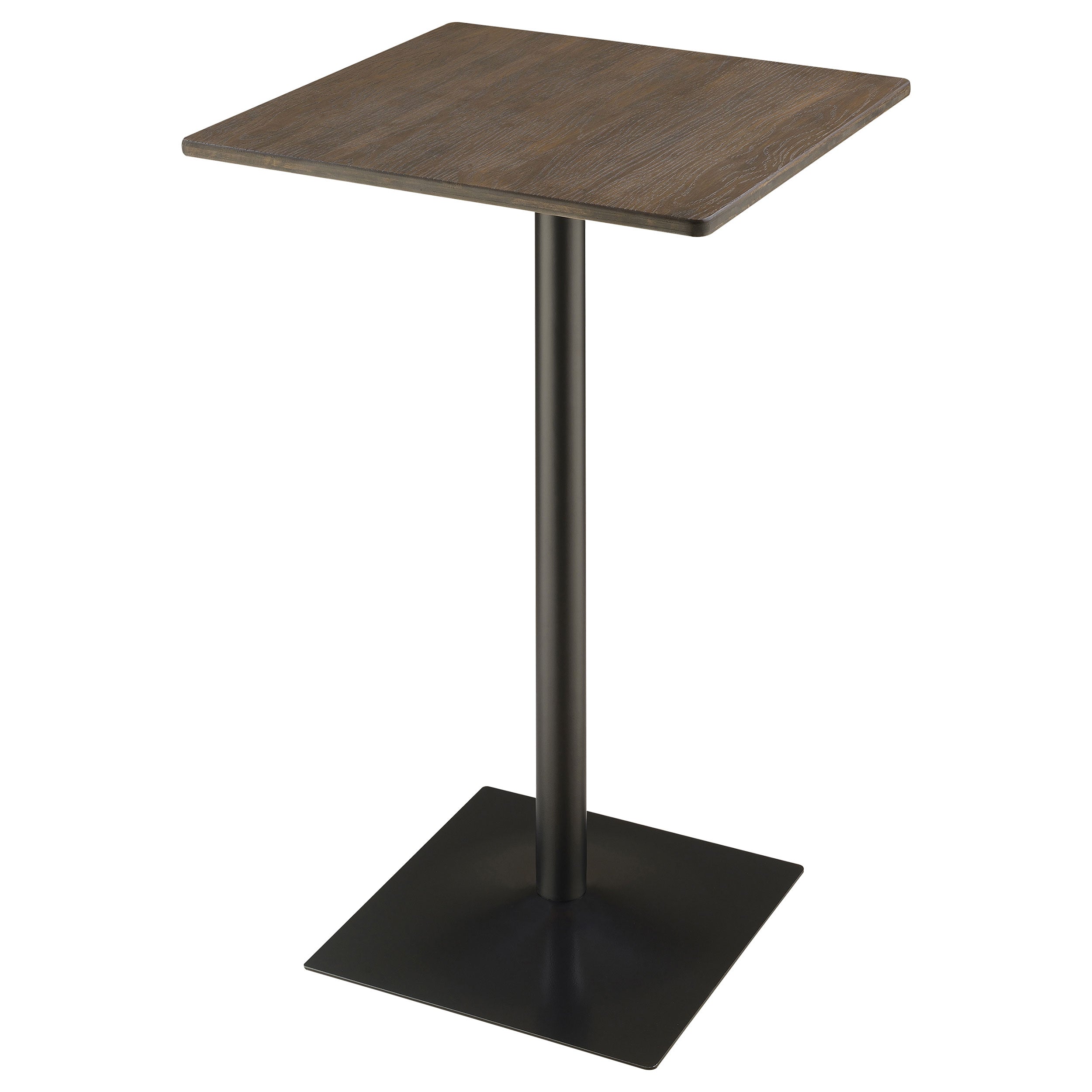 Cavalier Square 24-inch Pub Height Bistro Bar Table Dark Elm — view 4