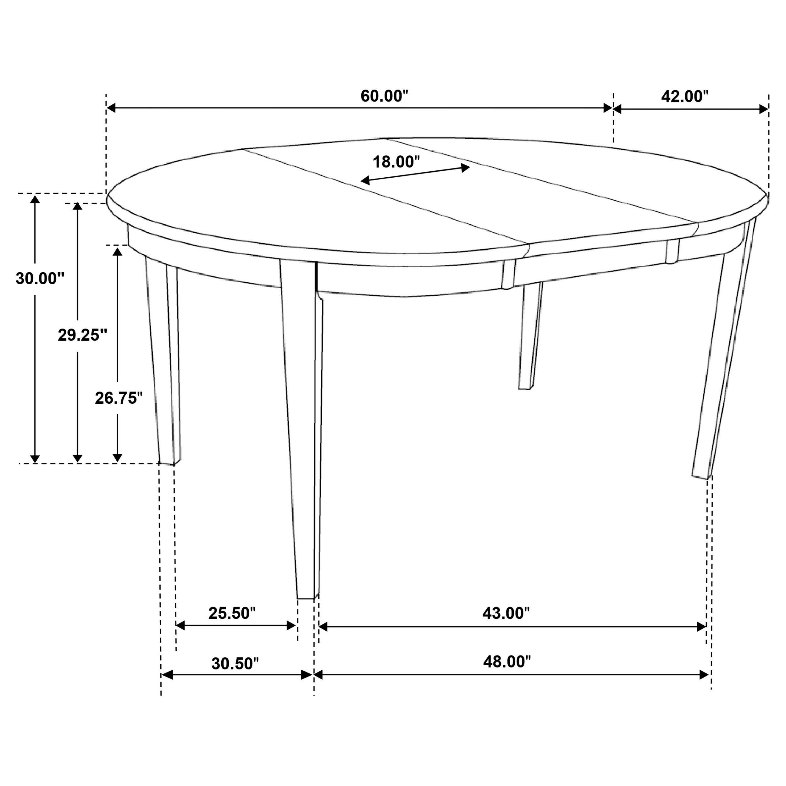Gabriel 7-piece Extension Leaf Dining Table Set Cappuccino — view 10