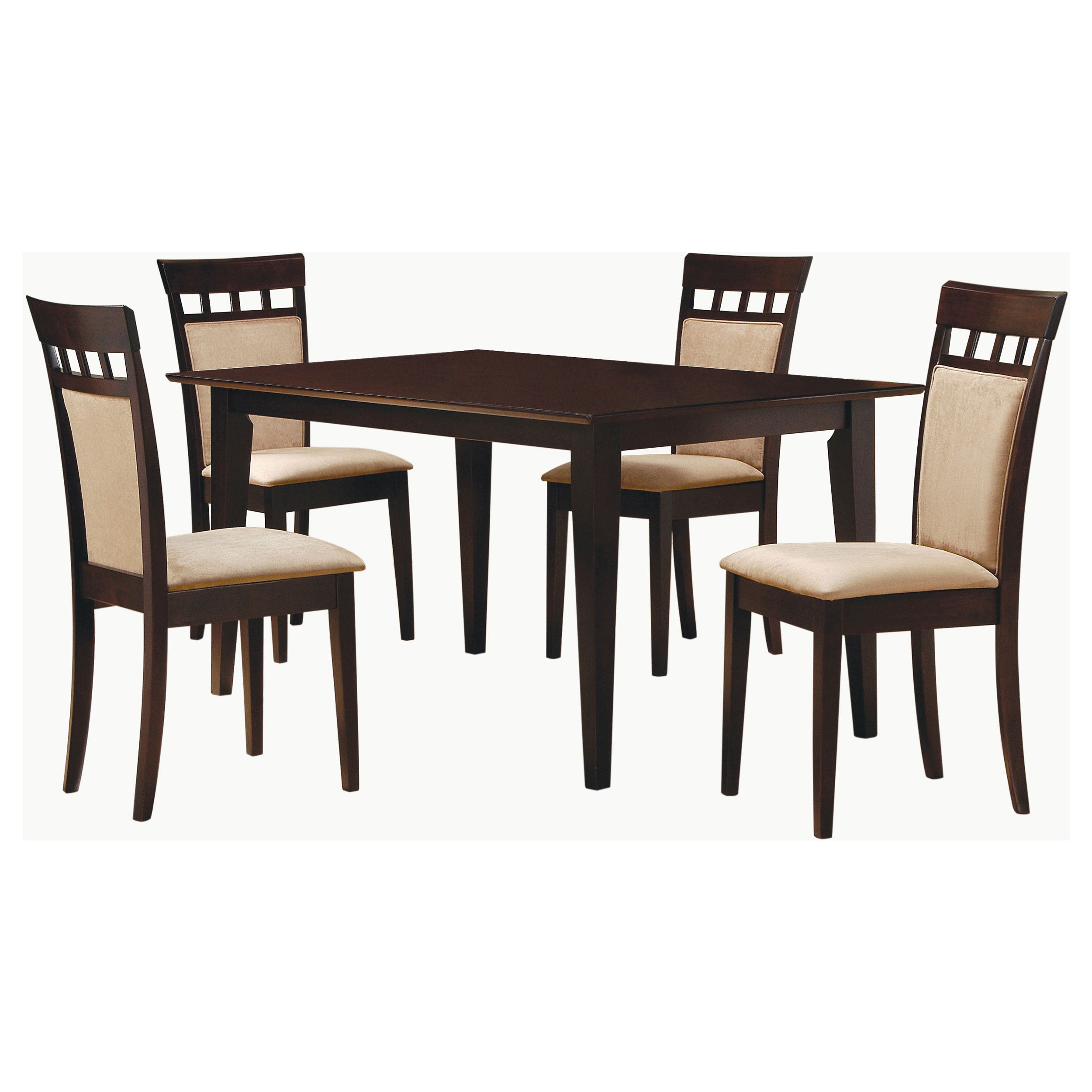 Gabriel 5-piece Rectangular 59-inch Dining Set Cappuccino — view 2