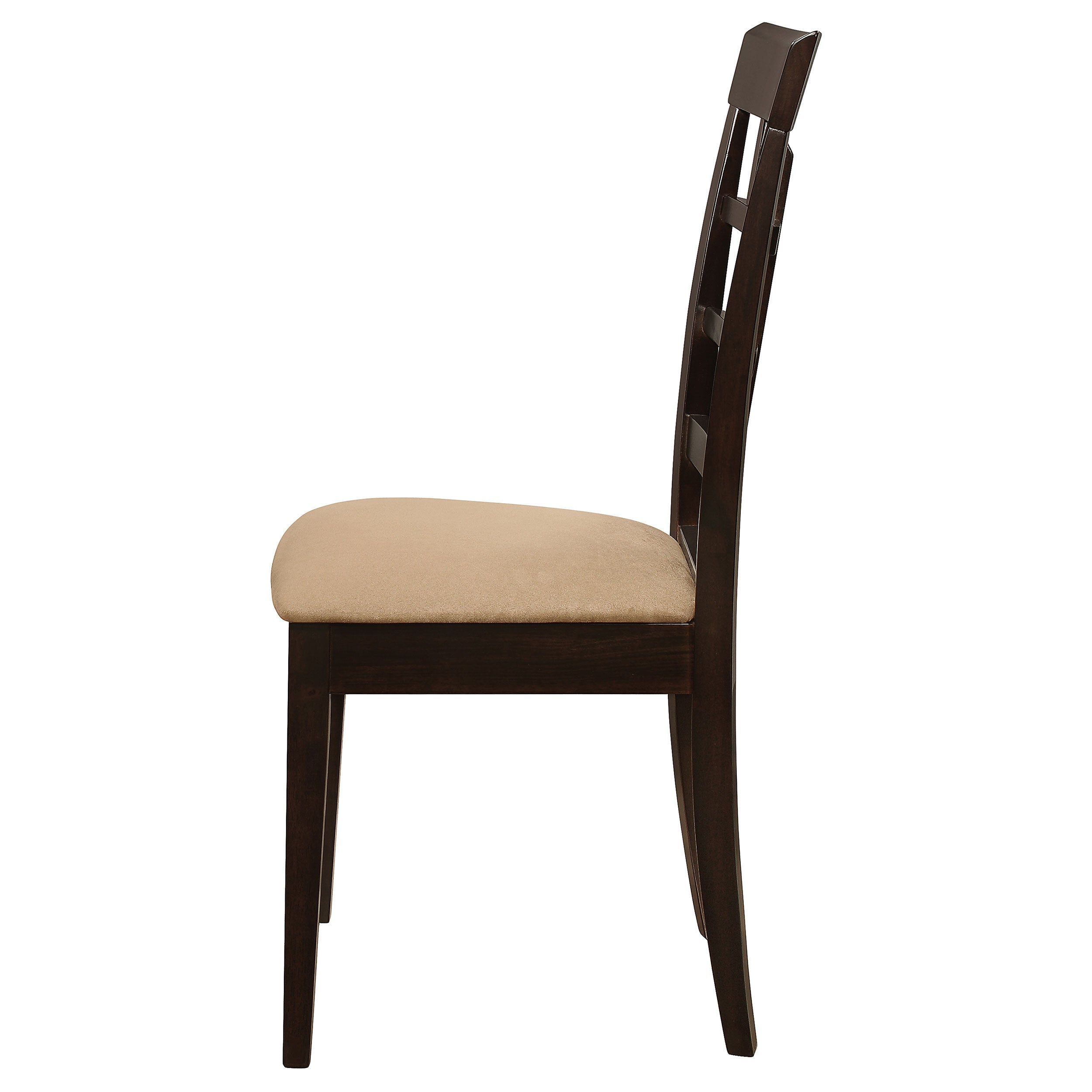 Gabriel Lattice Back Dining Side Chair Cappuccino (Set of 2) — view 6