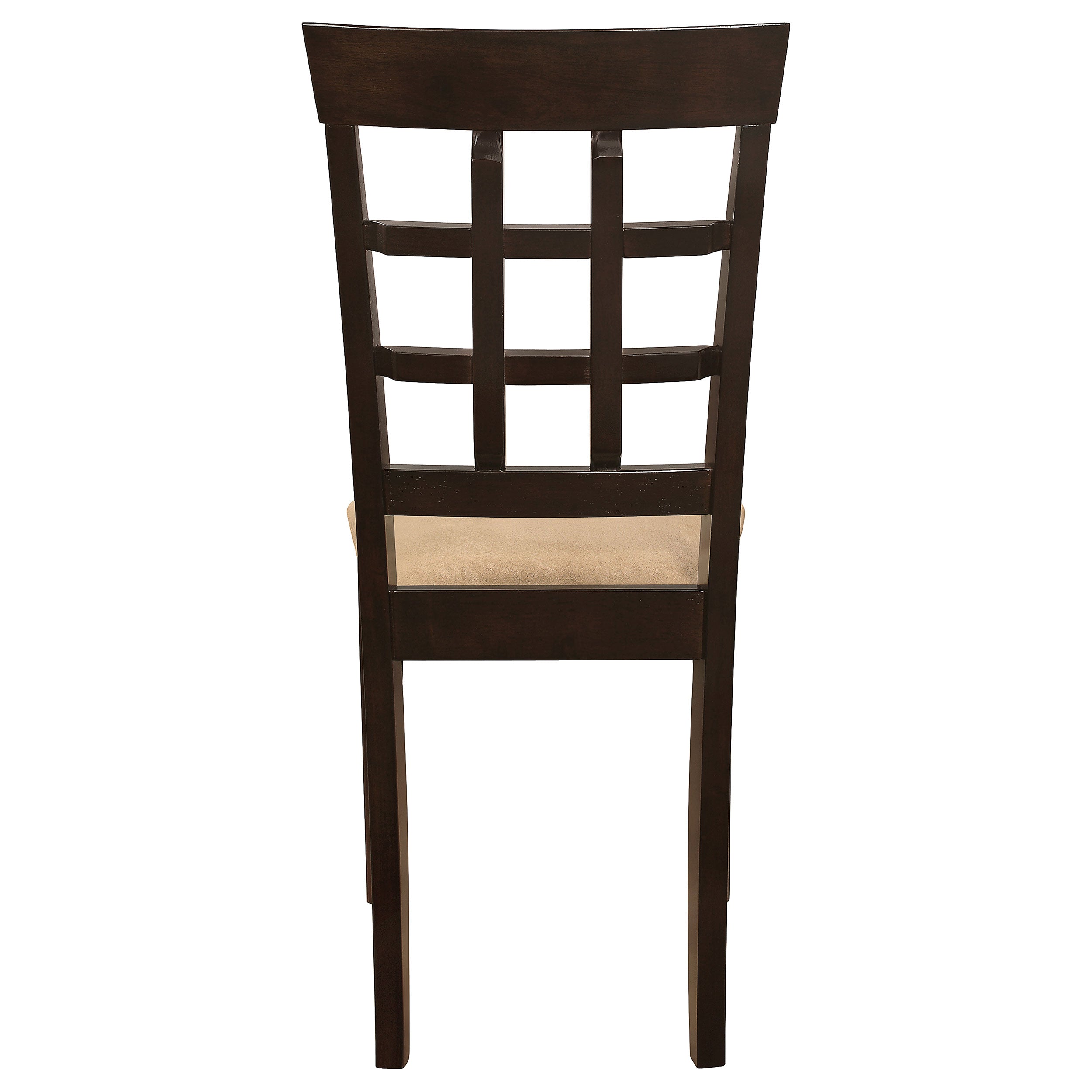 Gabriel Lattice Back Dining Side Chair Cappuccino (Set of 2) — view 8