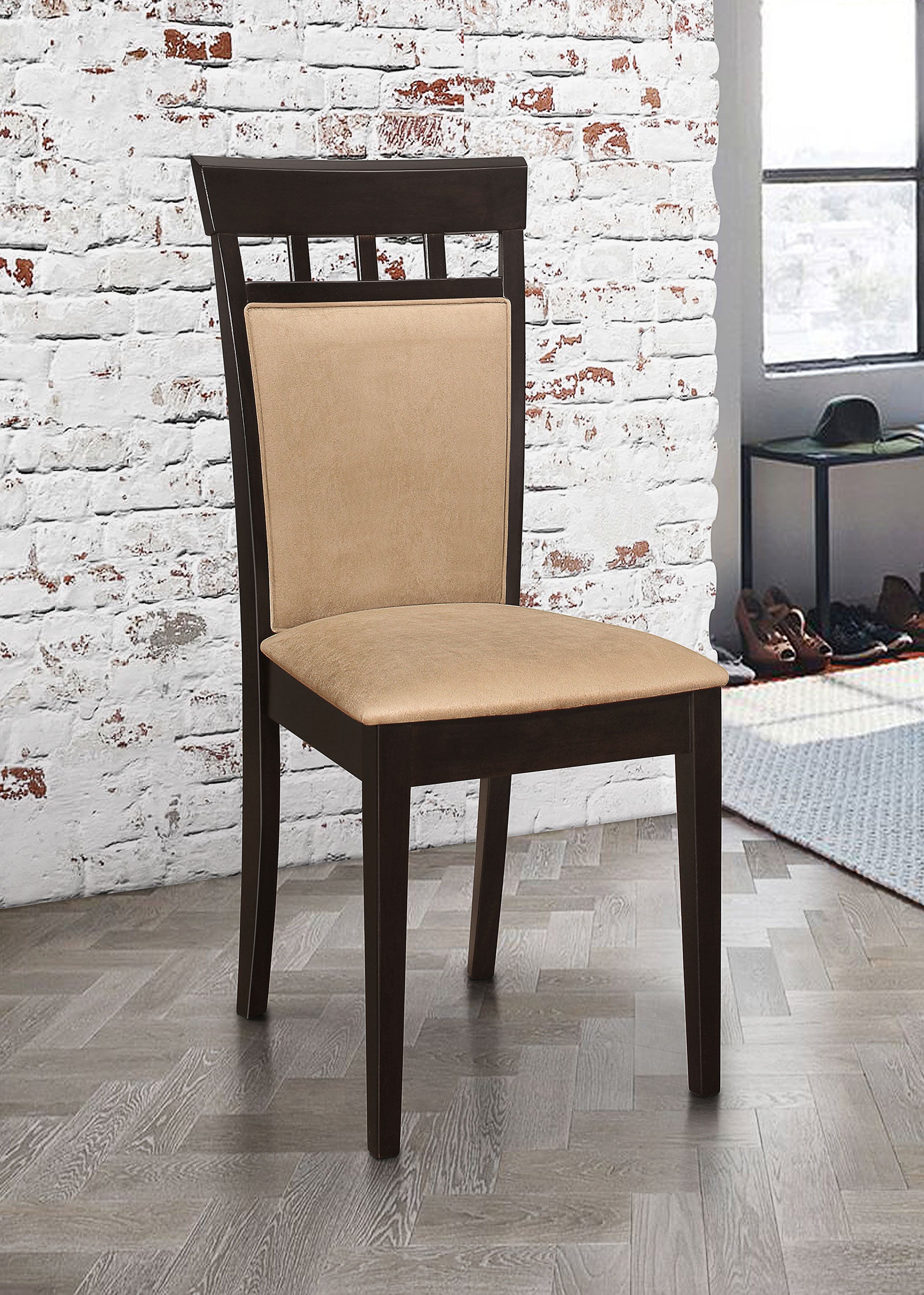 Gabriel Closed Back Dining Side Chair Cappuccino (Set of 2) — view 2
