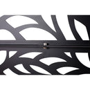 Outdoor & Indoor Privacy Screen Metal Privacy Screen, Freestanding Decorative Privacy Screen For Deck Balcony Patio - Black