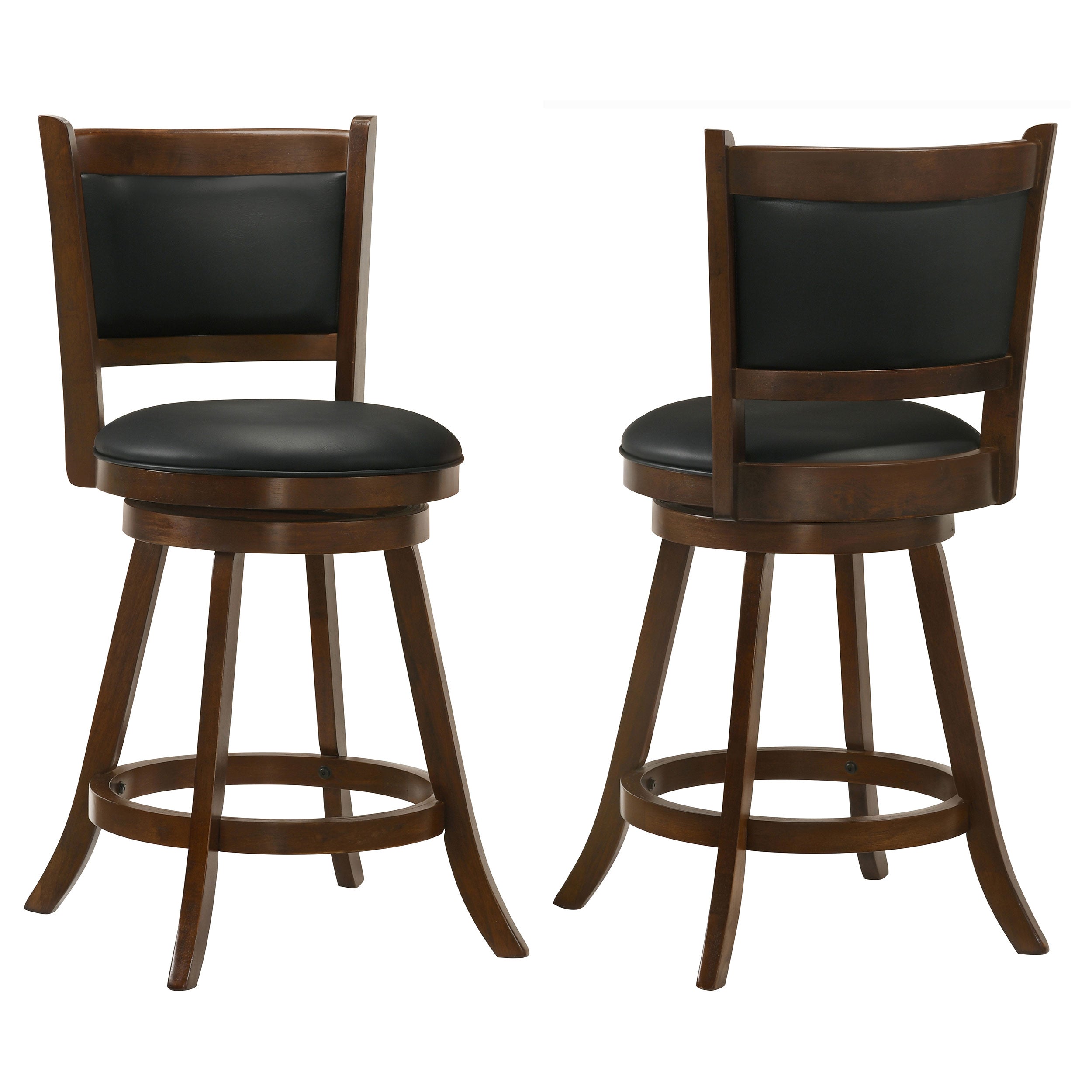 Broxton Upholstered Swivel Counter Chair Chestnut (Set of 2) — view 1