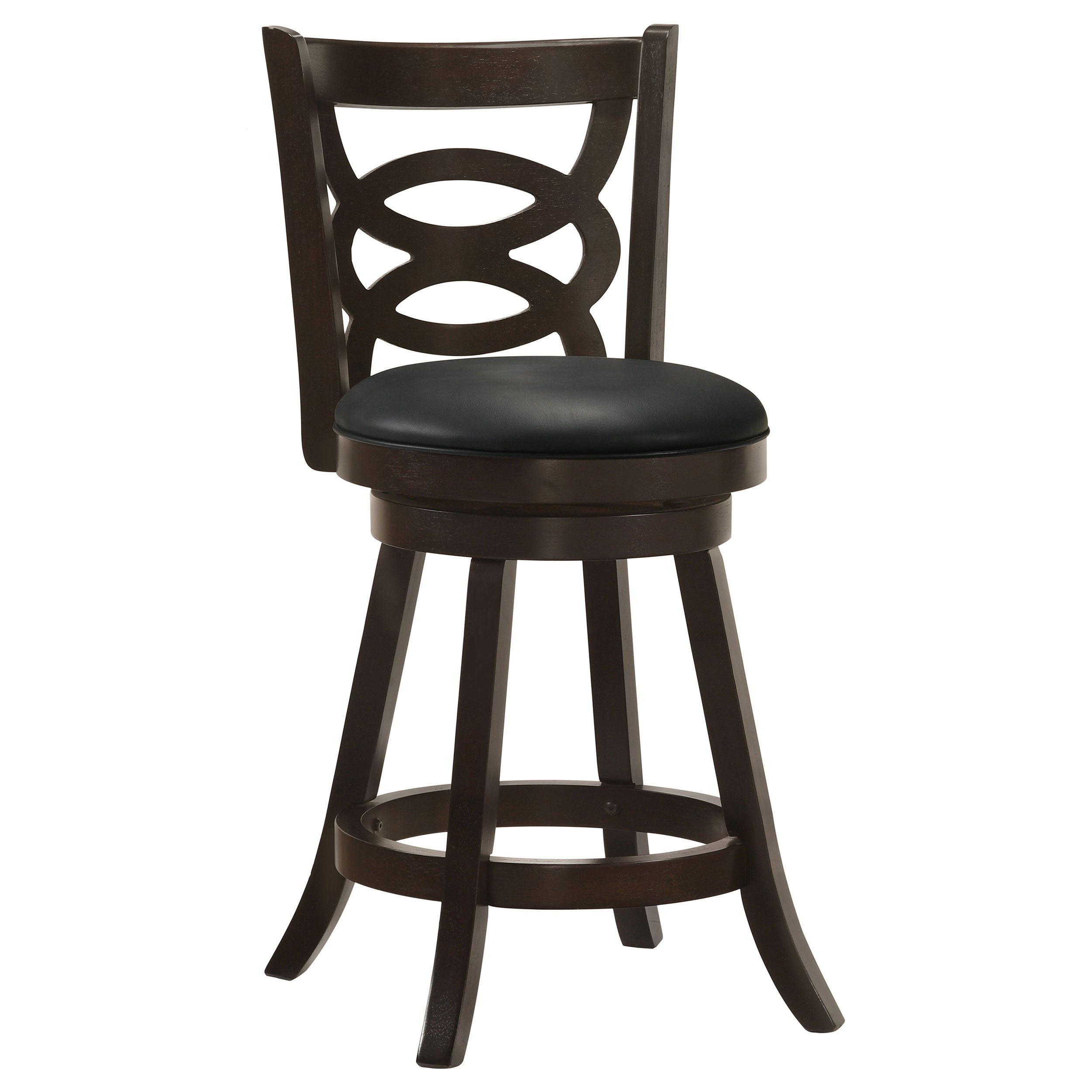 Calecita Wood Swivel Counter Stool Cappuccino (Set of 2) — view 3