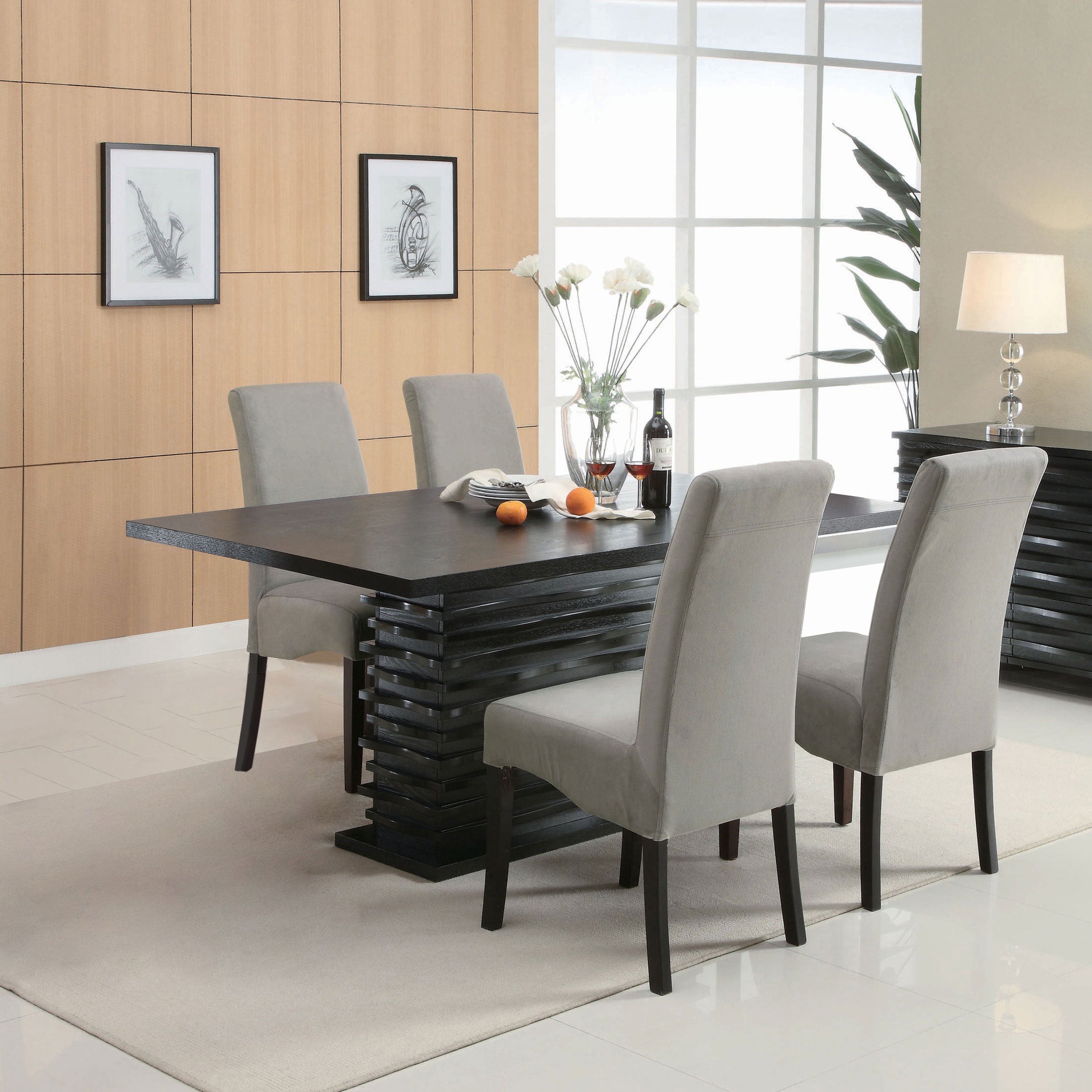 Stanton 5-piece Rectangular Dining Table Set Grey — view 1