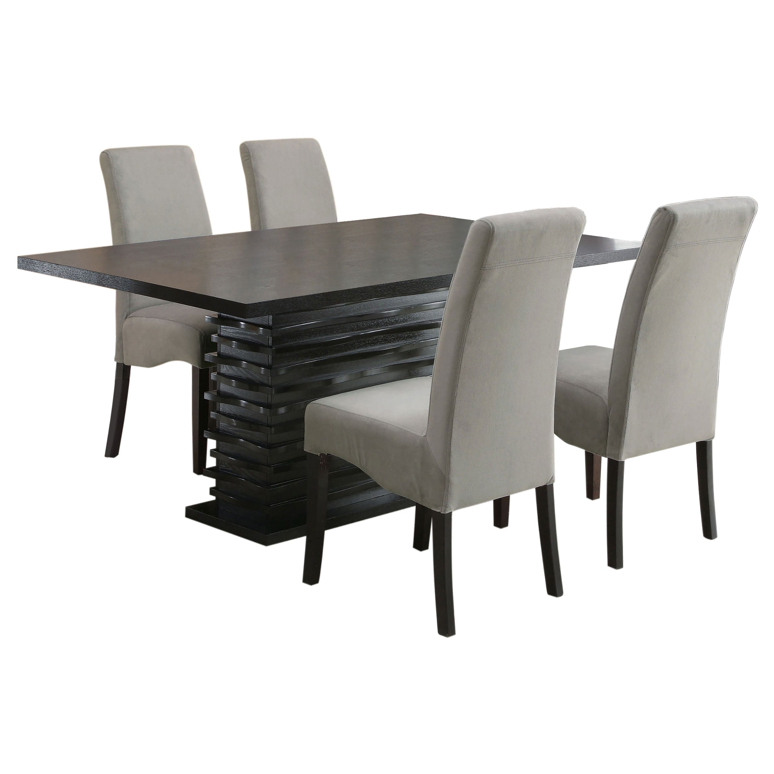 Stanton 5-piece Rectangular Dining Table Set Grey — view 2