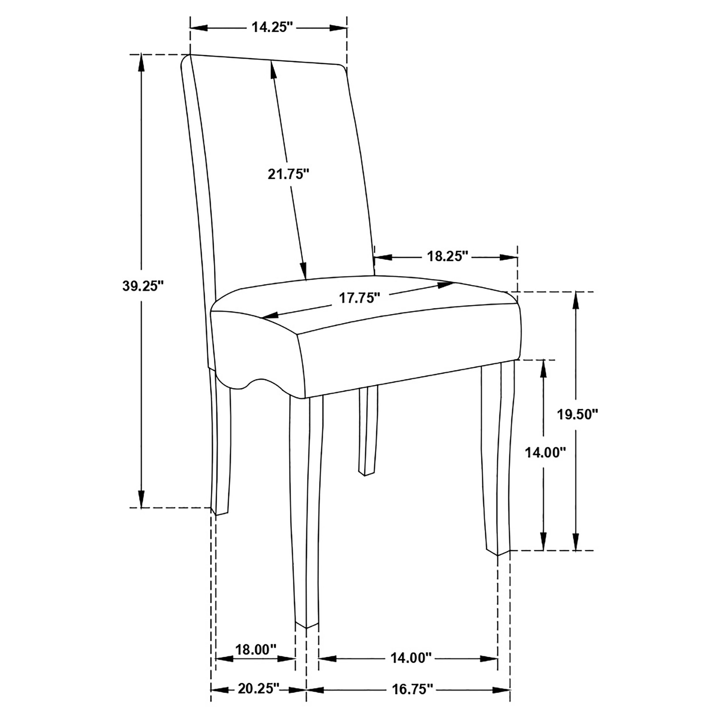Stanton Velvet Upholstered Dining Side Chair Grey (Set of 2) — view 8