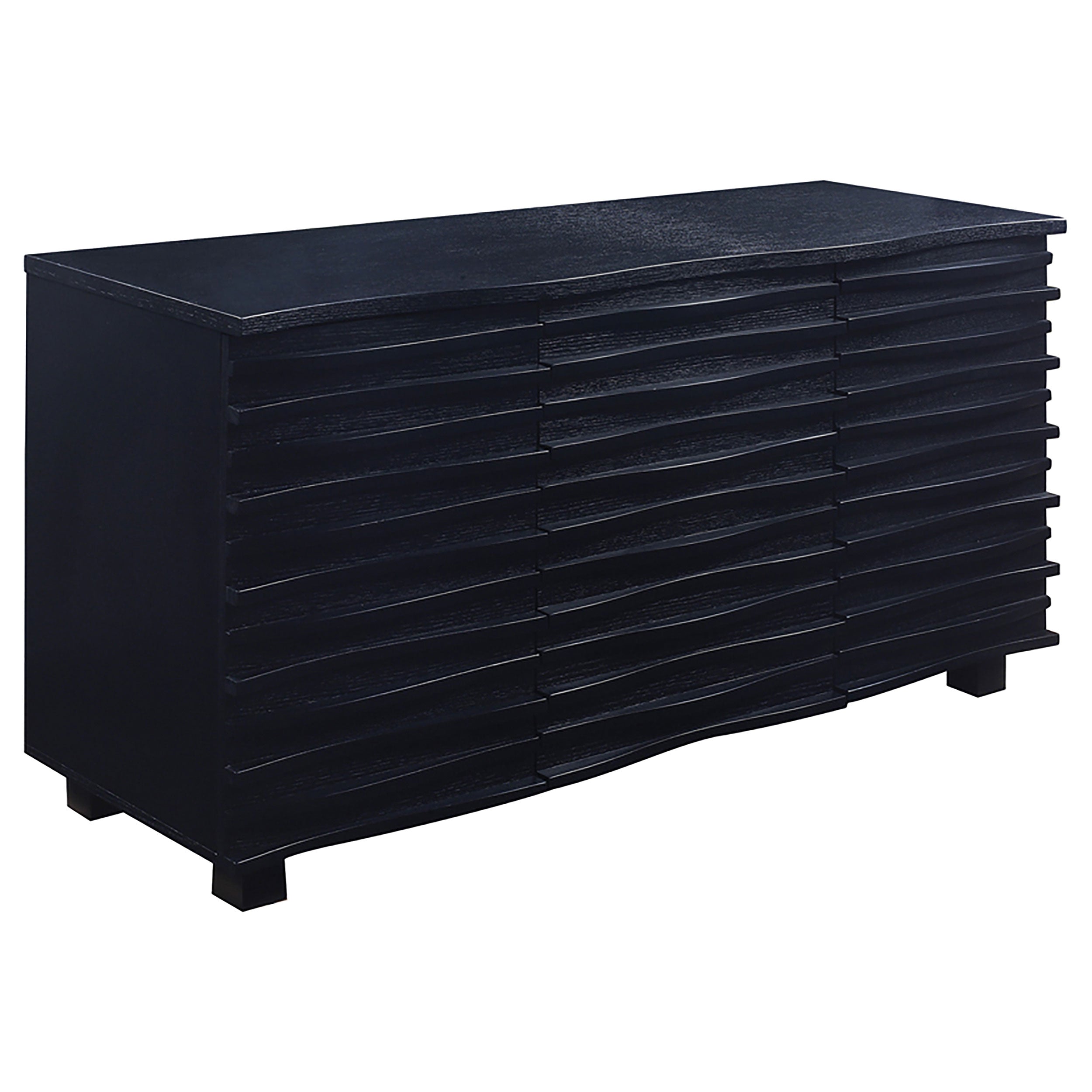 Stanton 3-drawer Sideboard Buffet Storage Cabinet Black — view 1