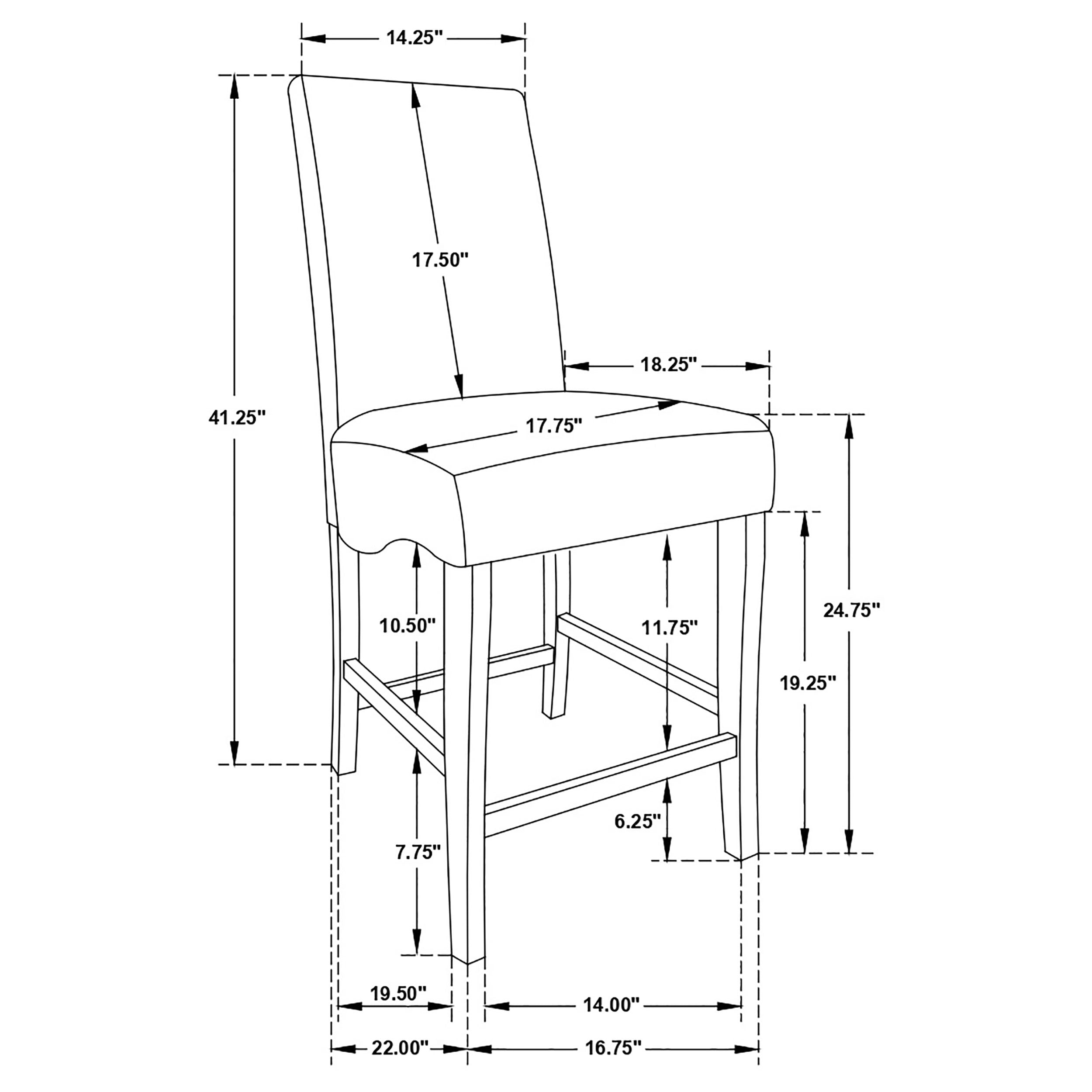 Stanton 5-piece Square Counter Height Dining Table Set Grey — view 12