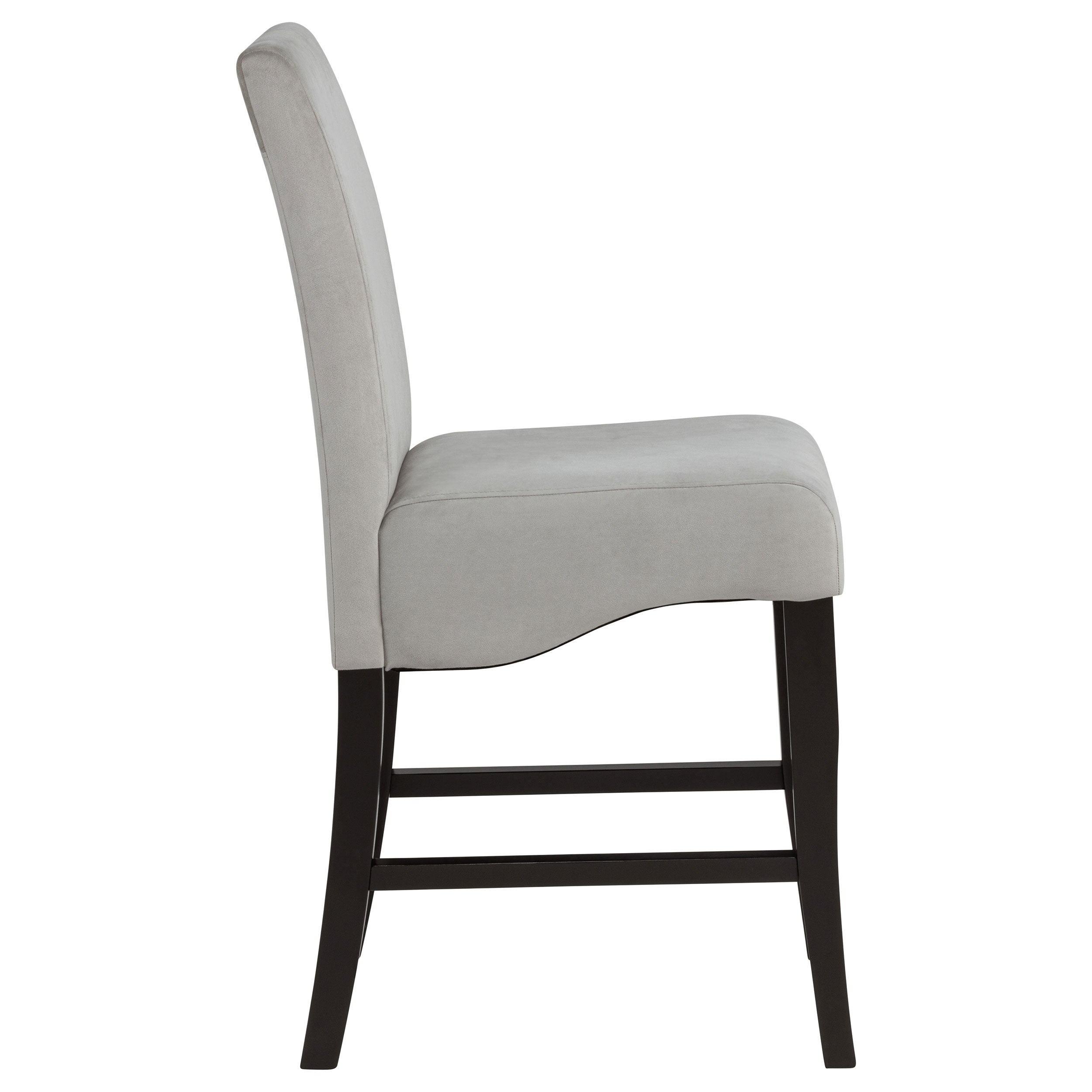 Stanton Velvet Upholstered Counter Chair Grey (Set of 2) — view 10
