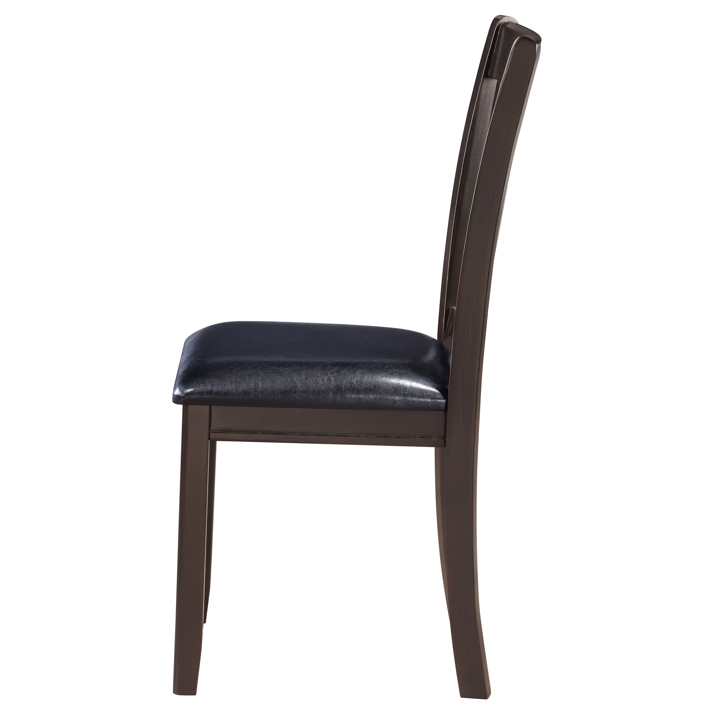 Lavon Wood Dining Side Chair Black and Espresso (Set of 2) — view 6