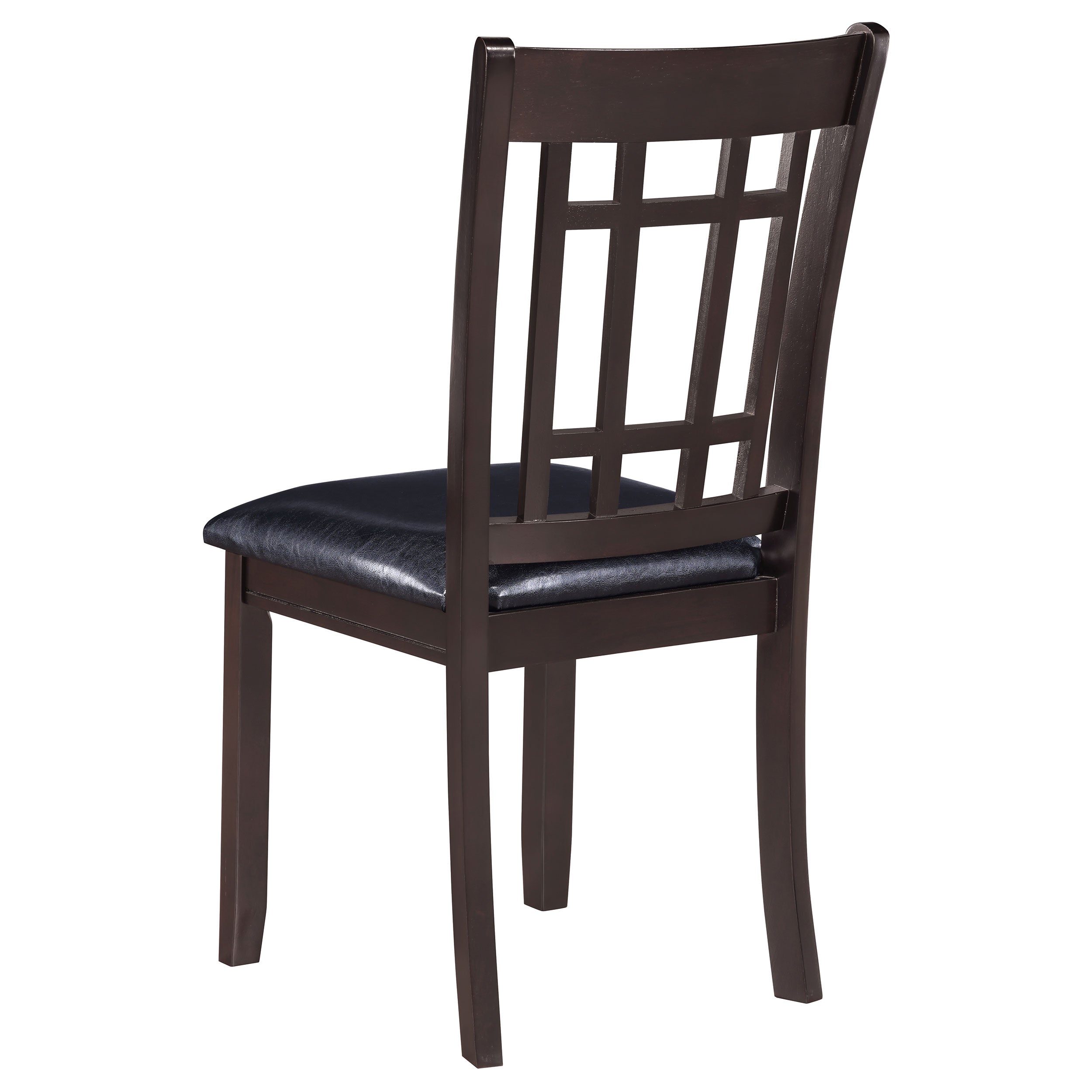 Lavon Wood Dining Side Chair Black and Espresso (Set of 2) — view 7
