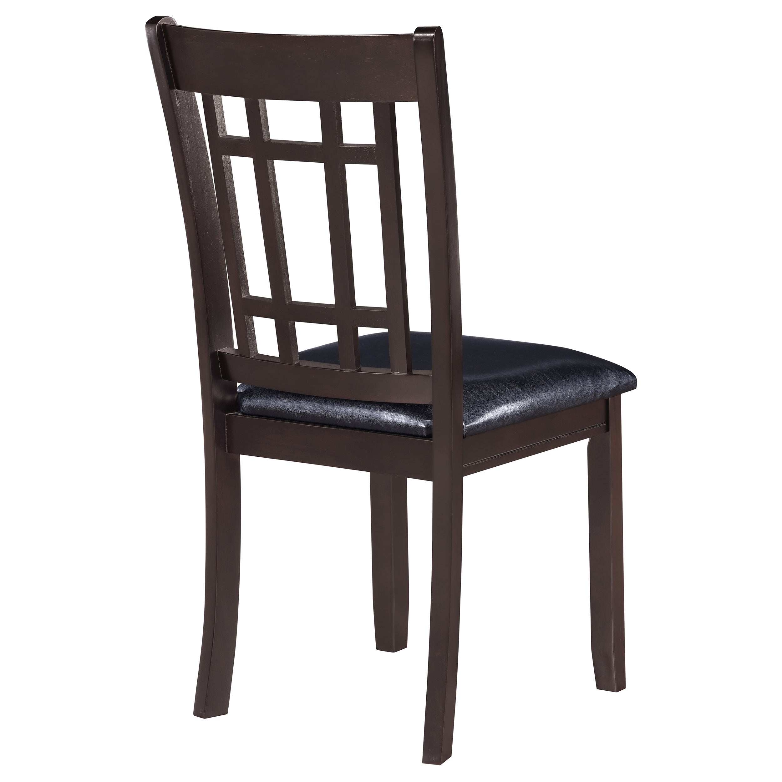 Lavon Wood Dining Side Chair Black and Espresso (Set of 2) — view 9