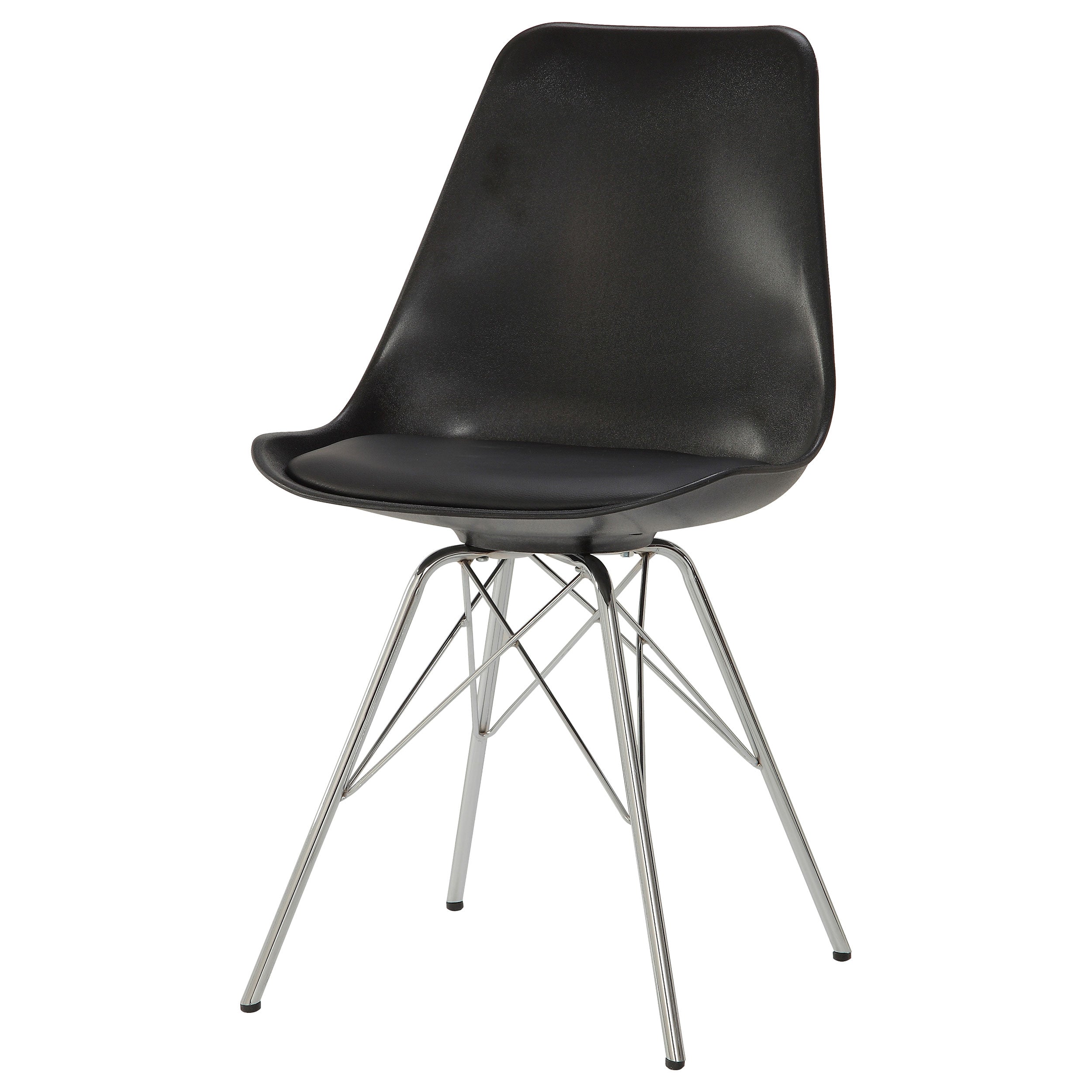 Juniper Polypropylene Dining Side Chair Black (Set of 2) — view 5