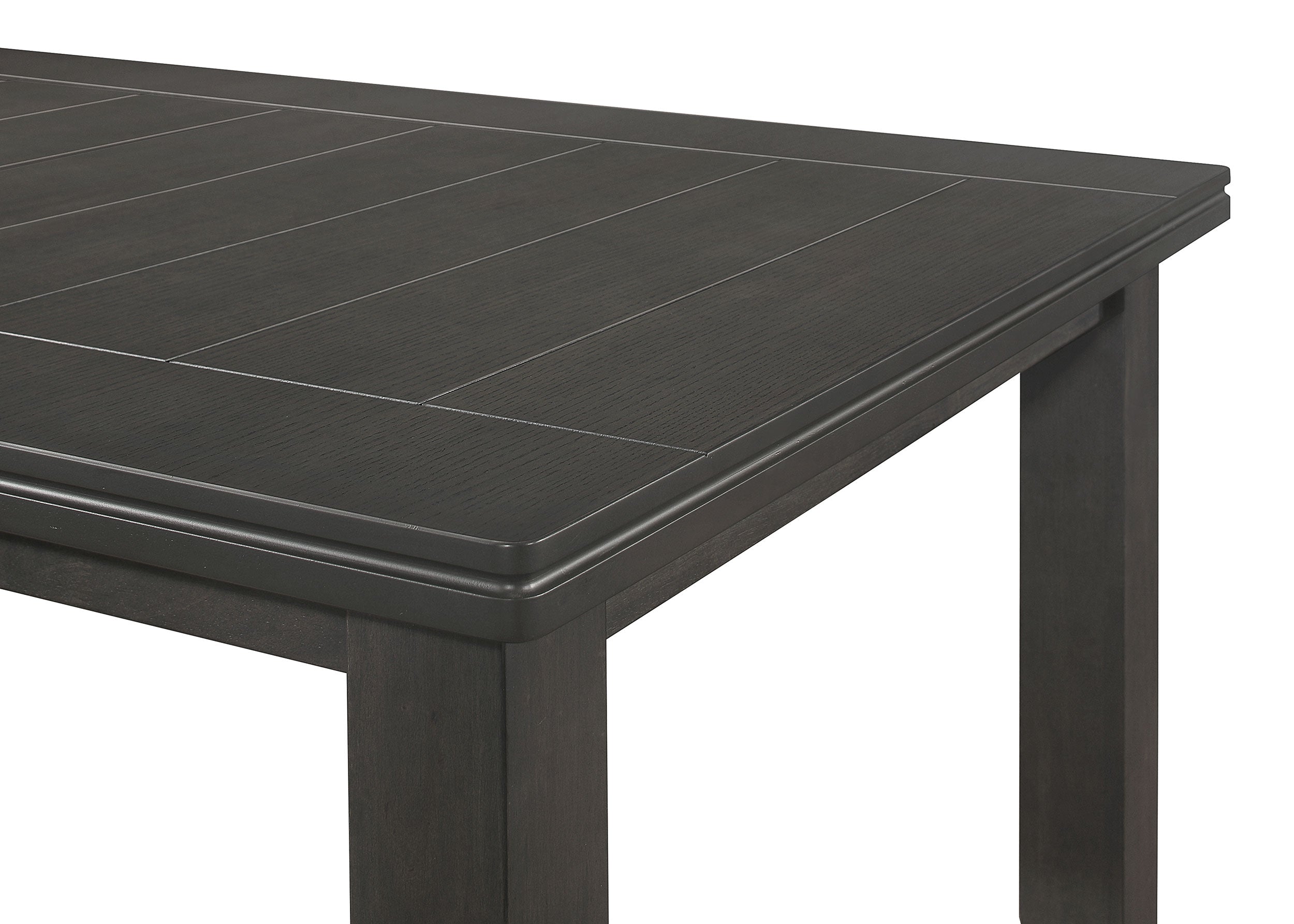 Dalila Rectangular 66-inch Wood Dining Table Dark Grey — view 6