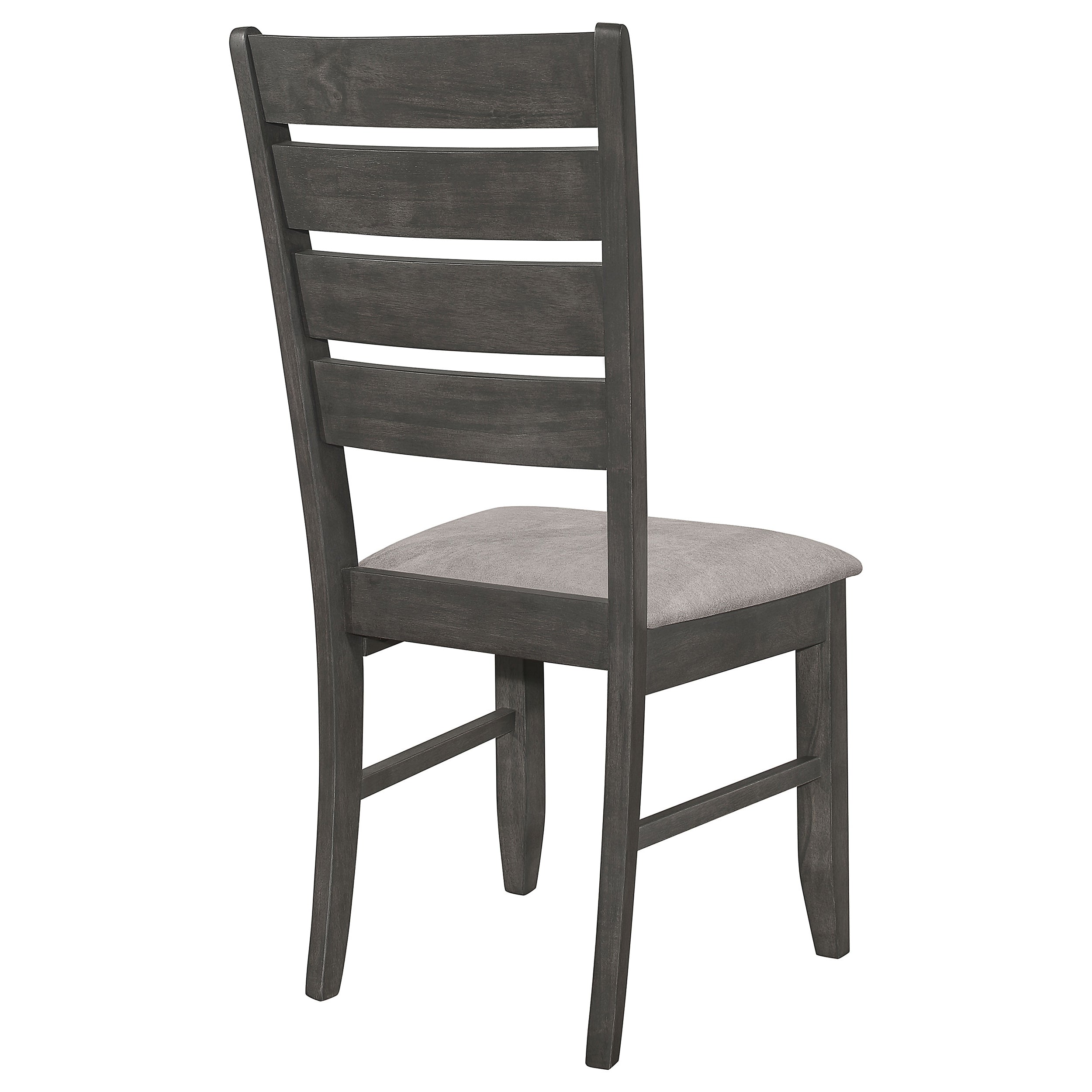 Dalila Wood Dining Side Chair Dark Grey (Set of 2) — view 9