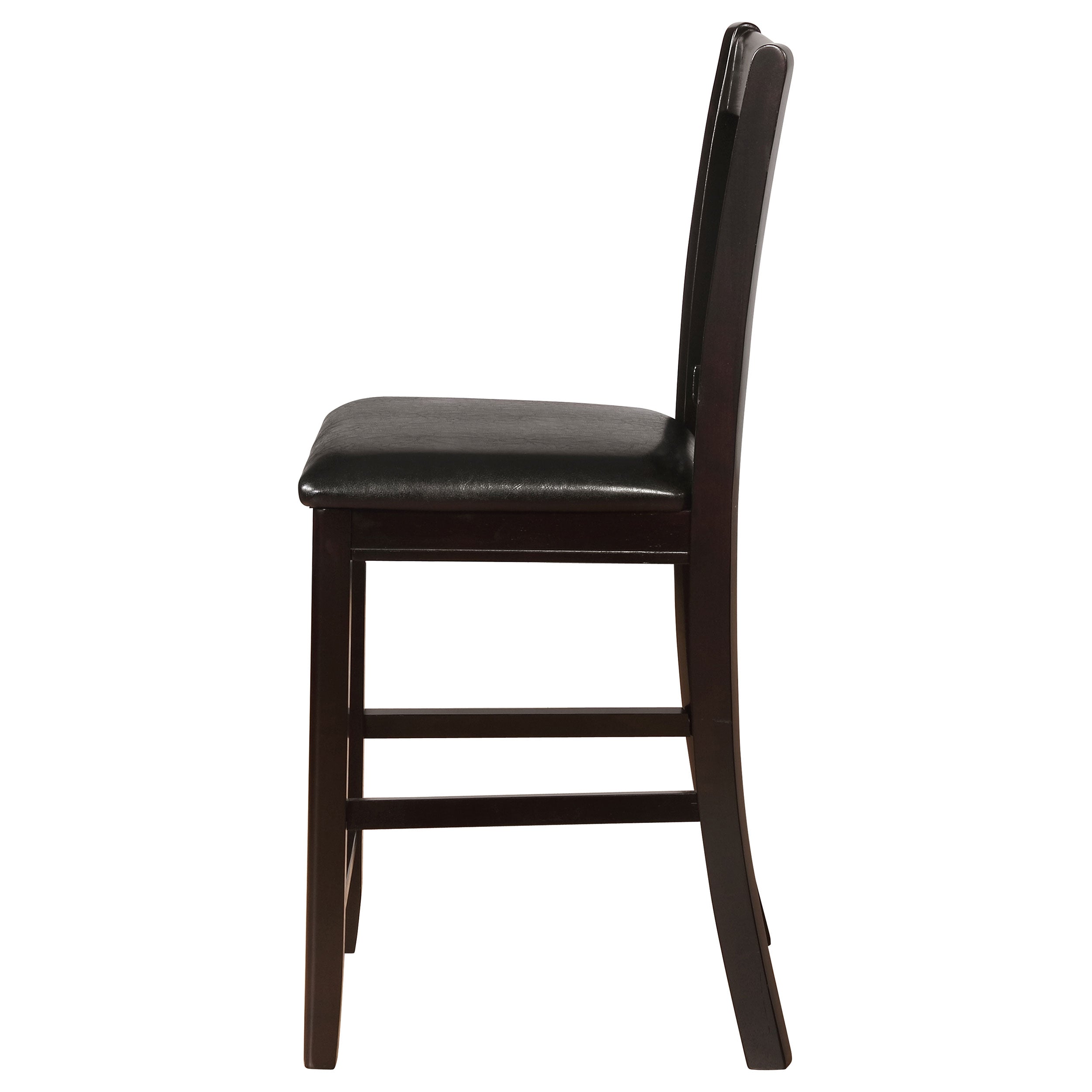 Lavon Wood Counter Height Dining Chair Black and Espresso (Set of 2) — view 6