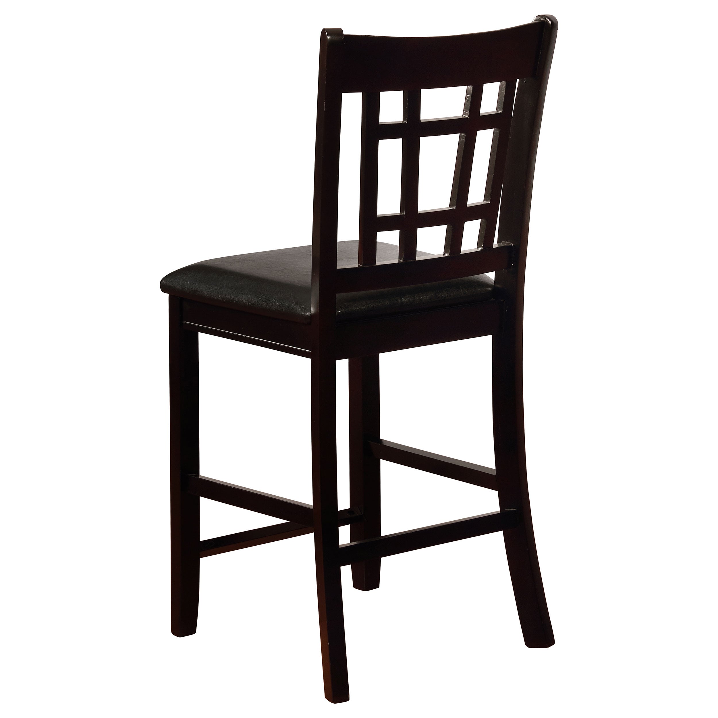 Lavon Wood Counter Height Dining Chair Black and Espresso (Set of 2) — view 7