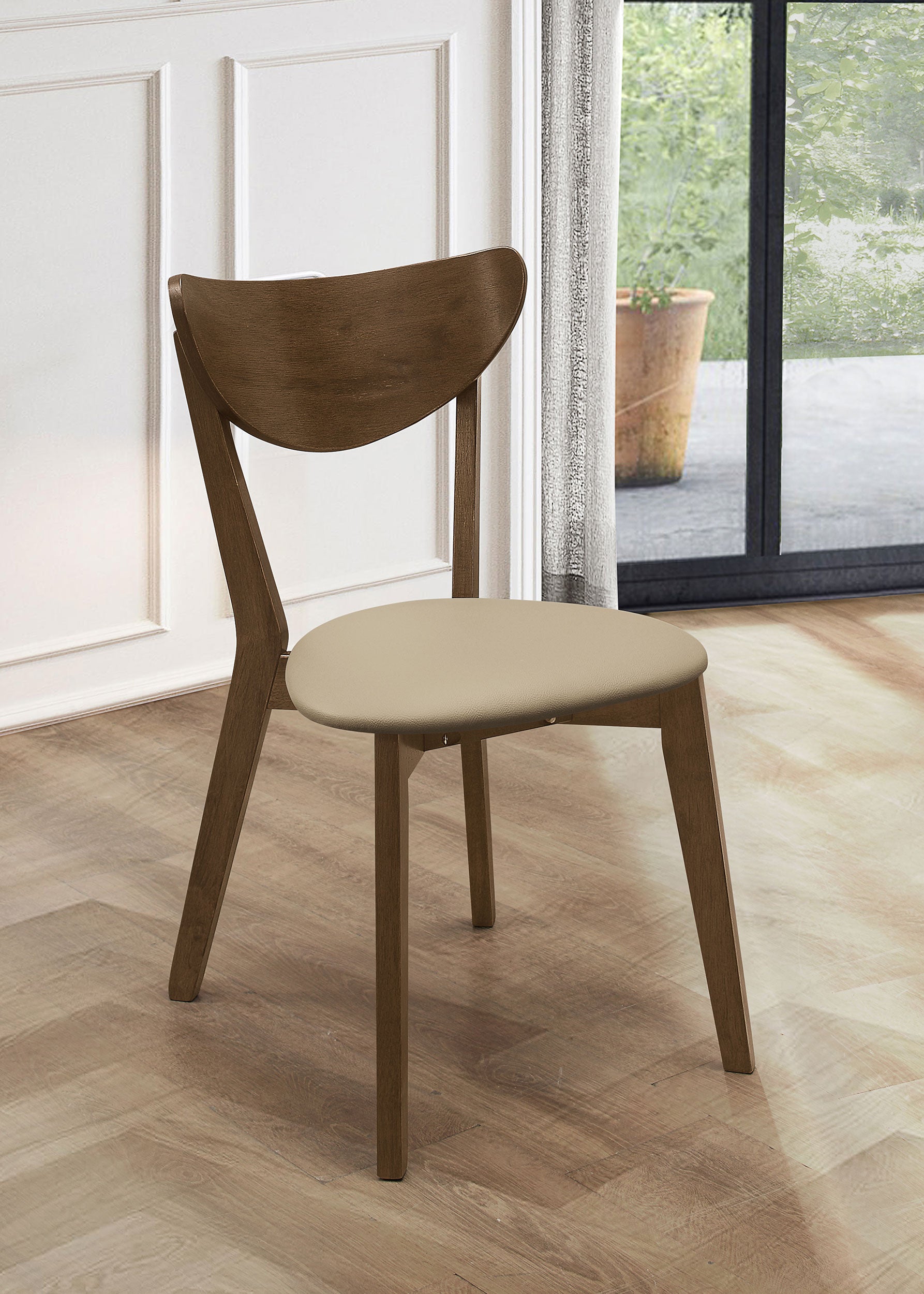 Kersey Wood Dining Side Chair Chestnut (Set of 2) — view 2