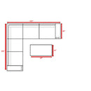 Modern Patio Rattan Sectional Set With Cushions