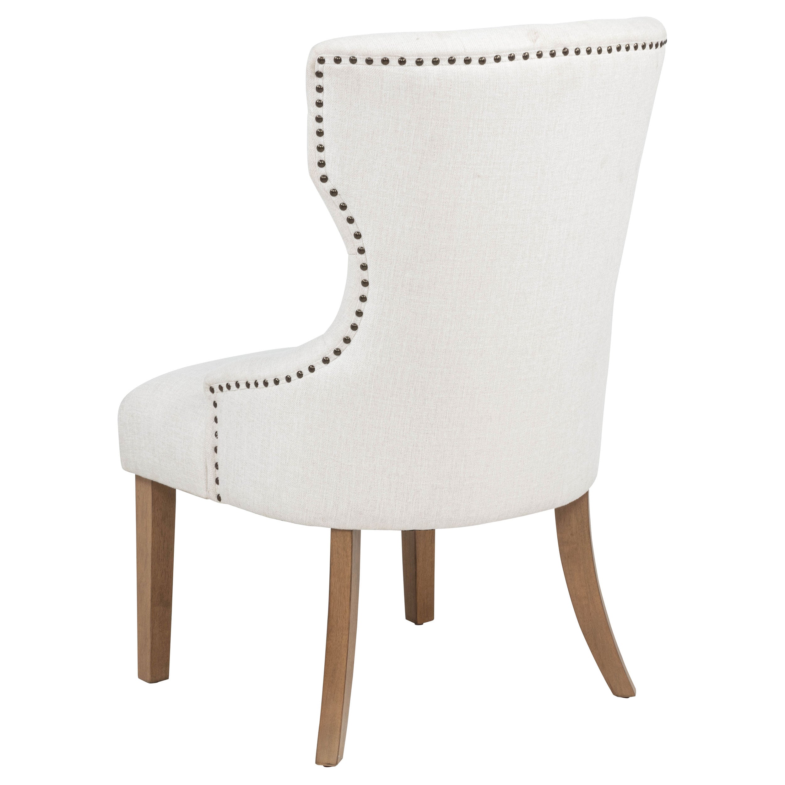 Baney Fabric Upholstered Dining Side Chair Beige and Rustic Grey — view 6