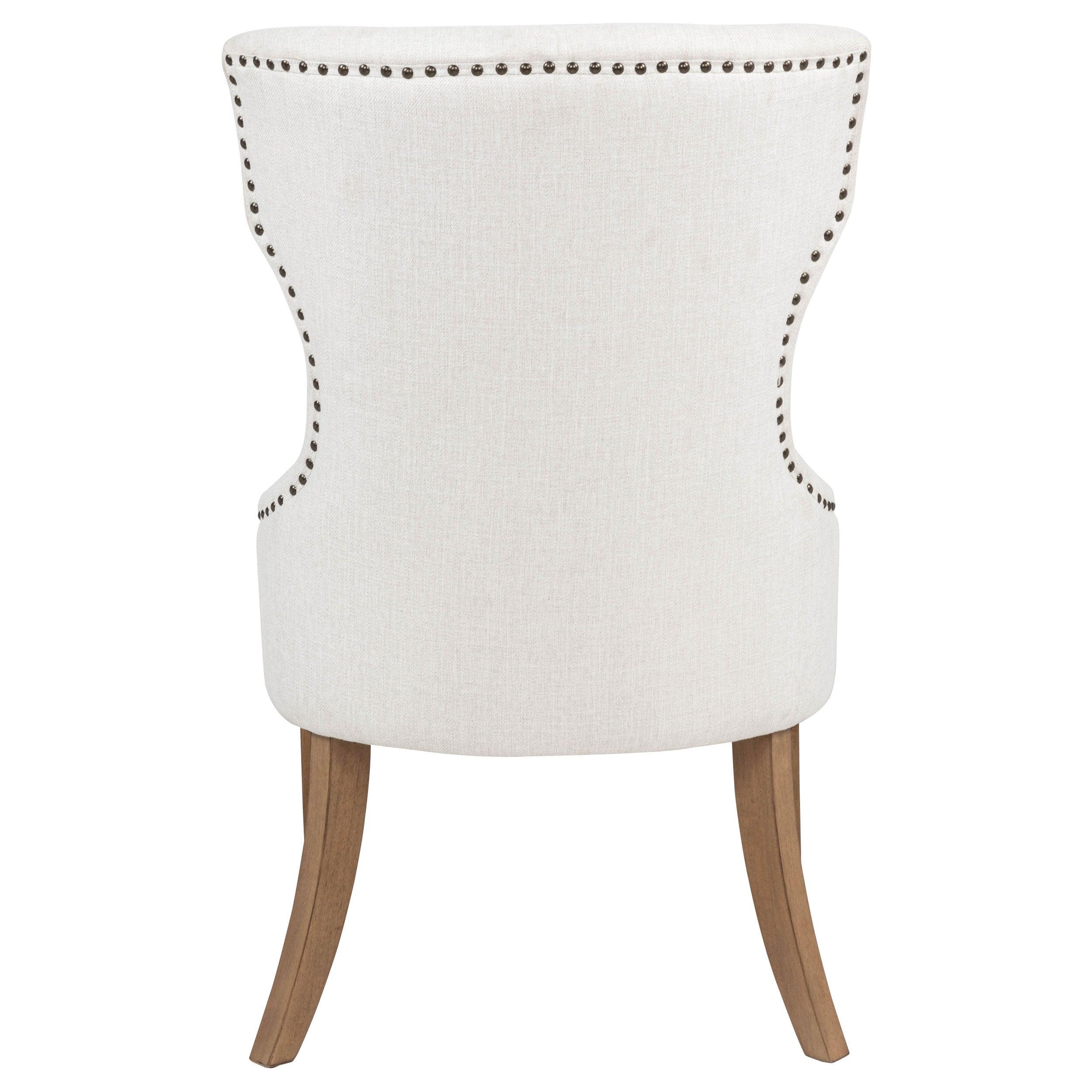 Baney Fabric Upholstered Dining Side Chair Beige and Rustic Grey — view 7