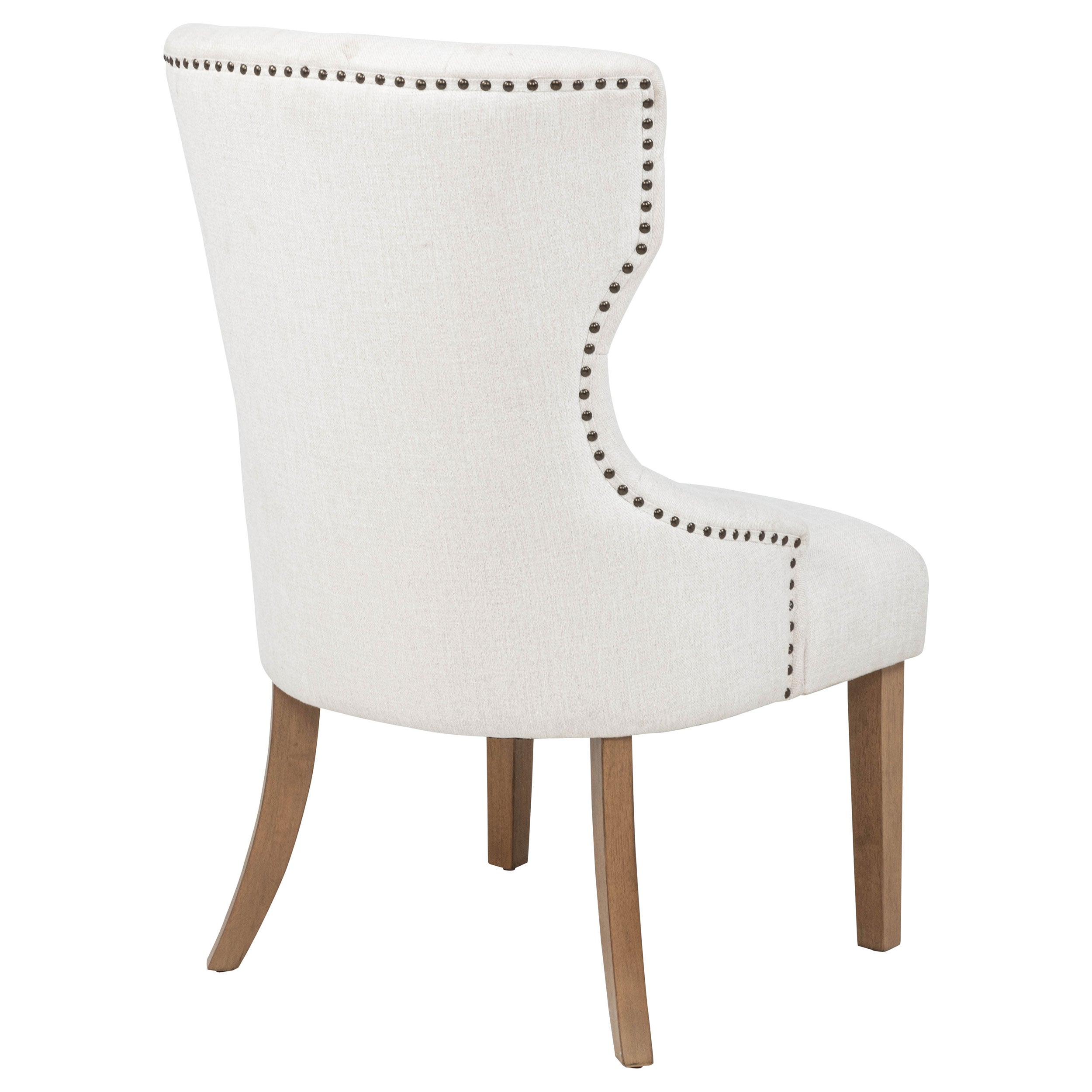 Baney Fabric Upholstered Dining Side Chair Beige and Rustic Grey — view 8