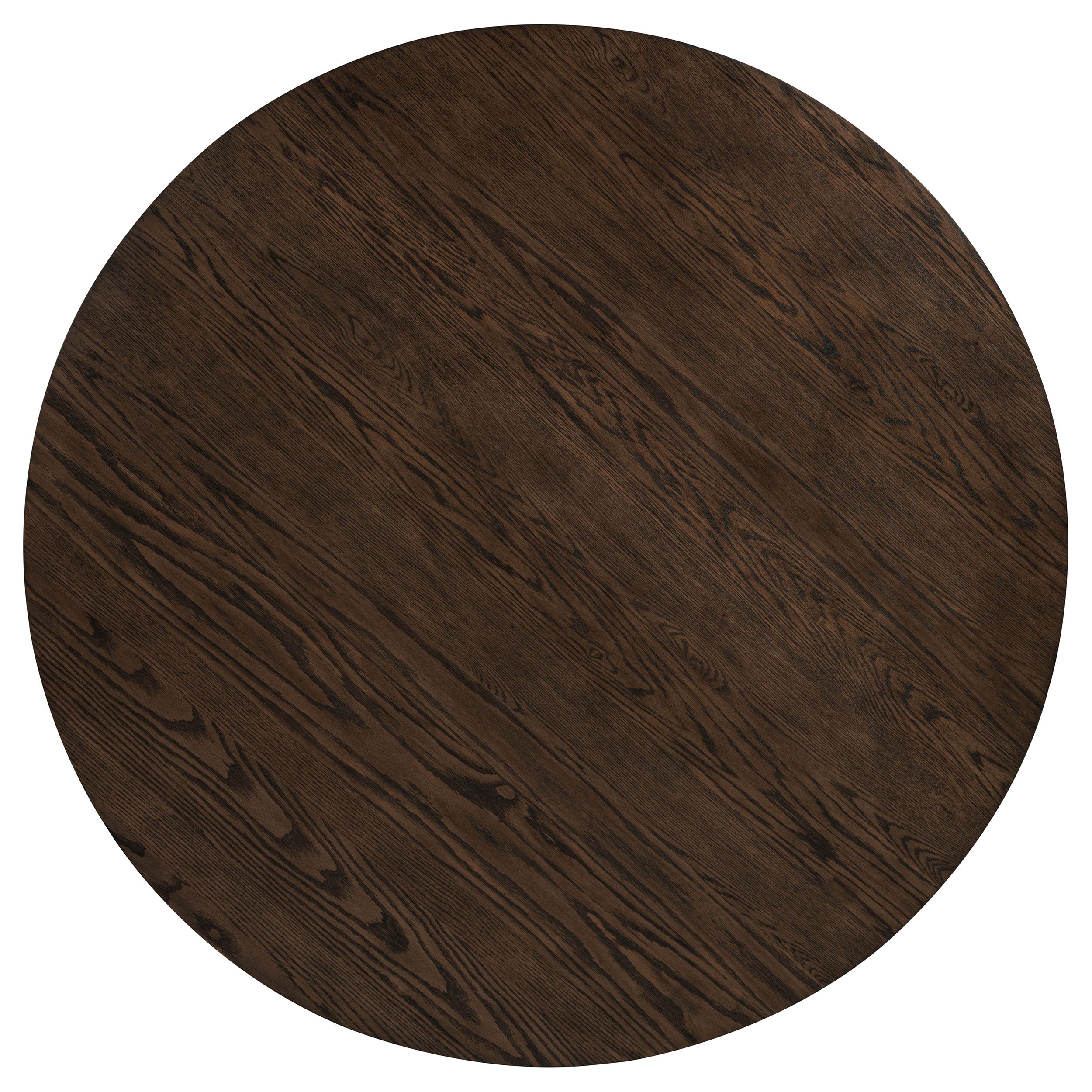 Ridgewell Round Pedestal Dining Table Dark Oak — view 4
